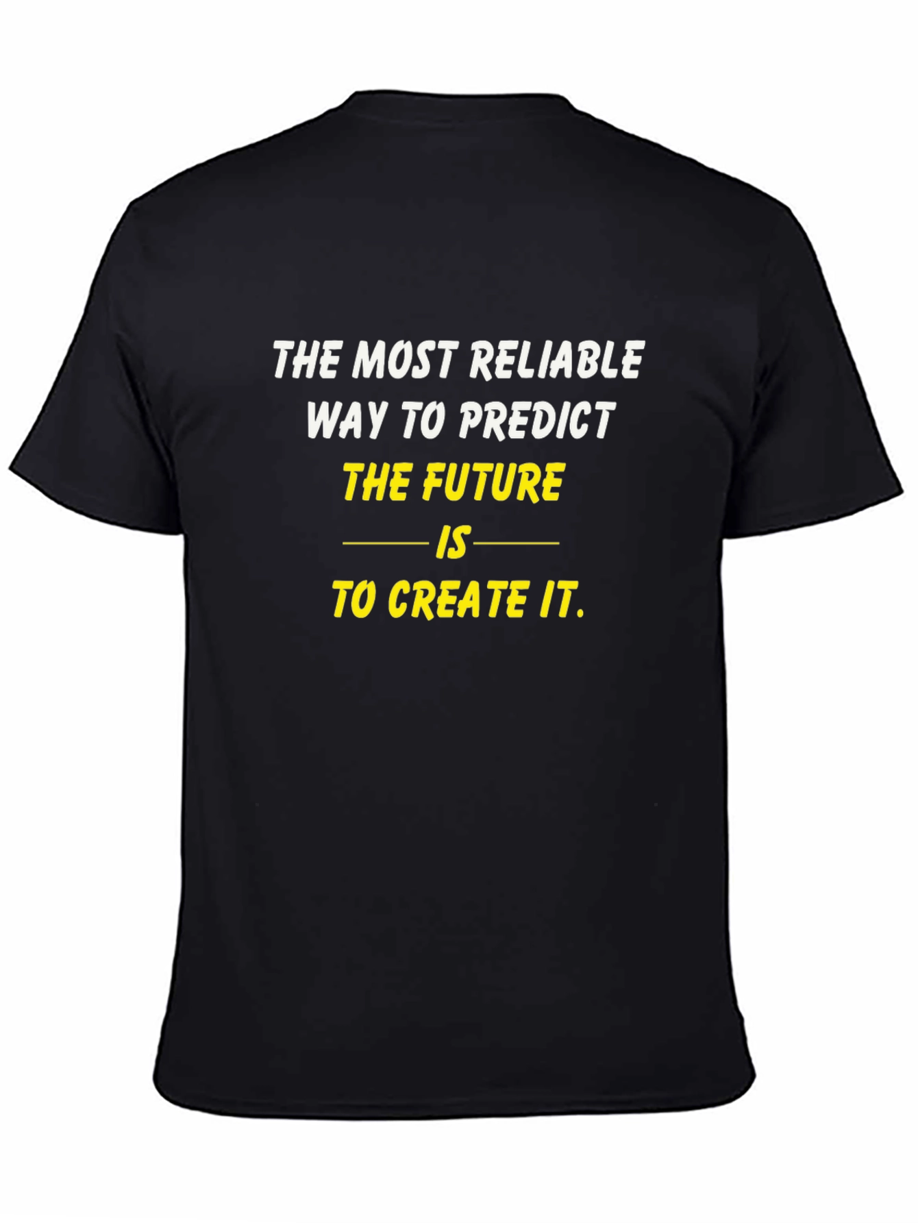 Black Future Creator Tee - Motivational Black T-Shirt view 4