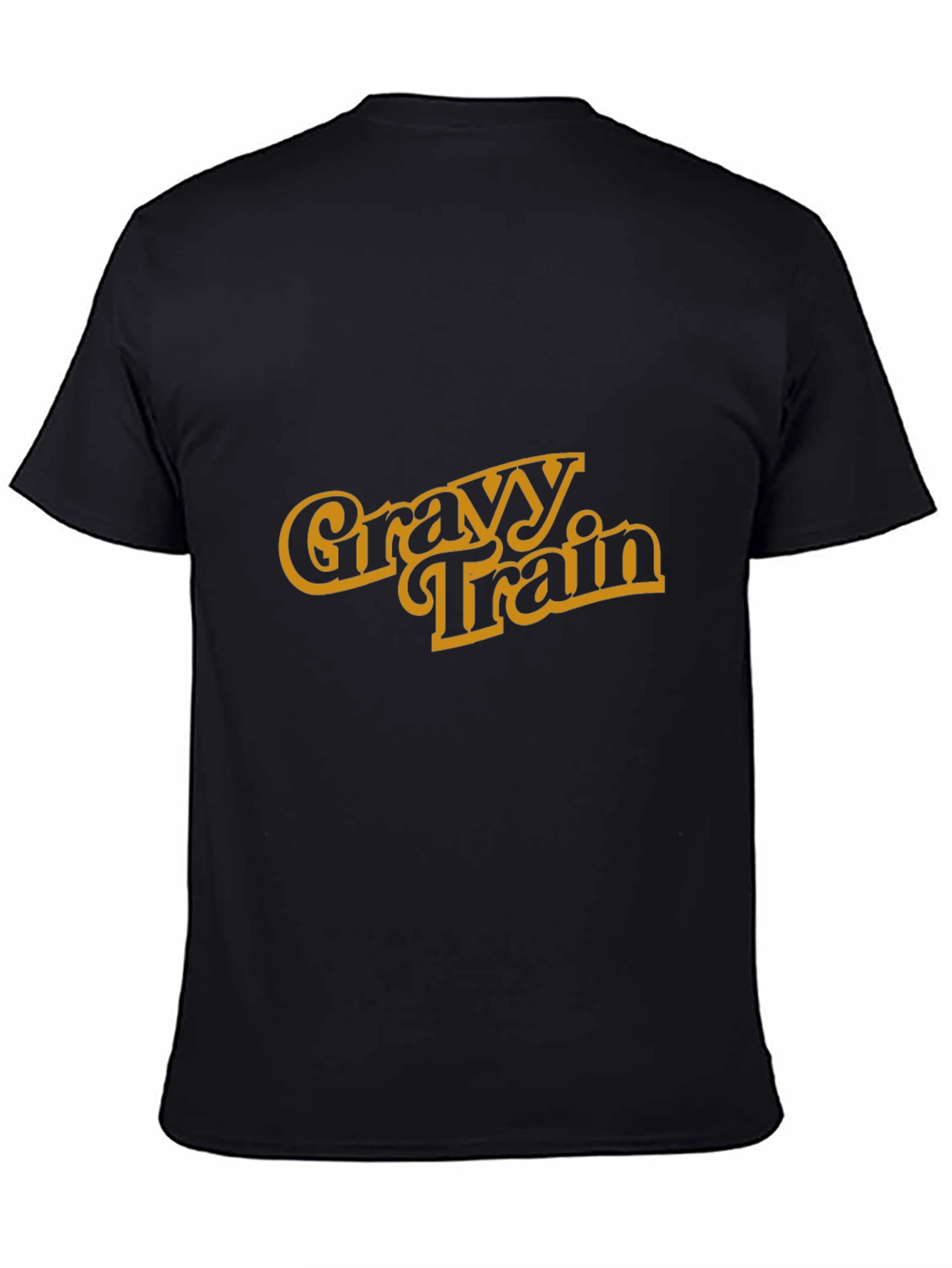 Black Gravy Train Graphic Tee - Retro Style T-Shirt view 4