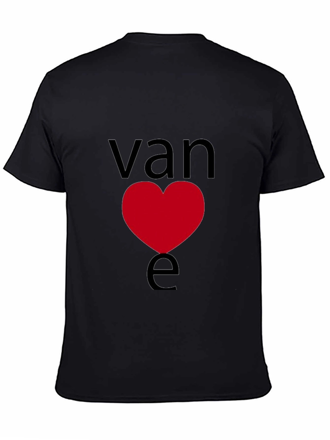 Black Van Love - Graphic T-Shirt - Short Sleeve Crew Neck view 4