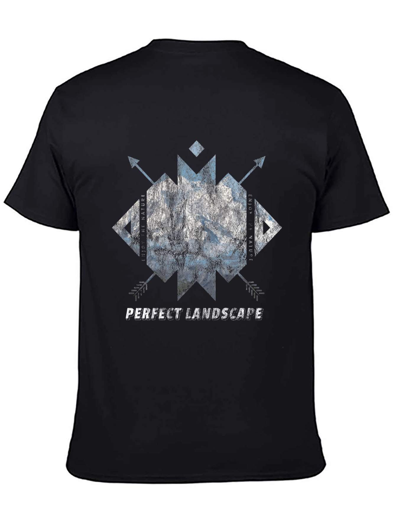 Black Perfect Landscape Graphic Tee view 4