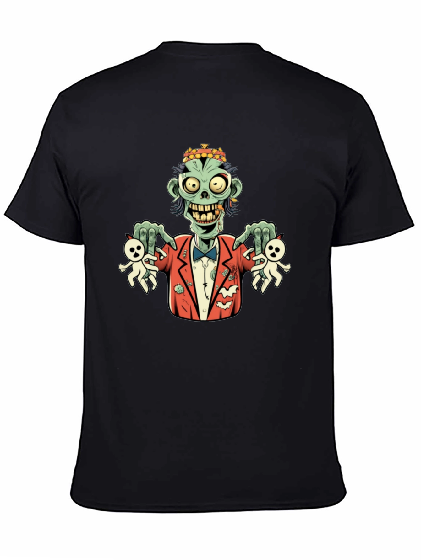 Black Zombie Gentleman Graphic Tee view 4