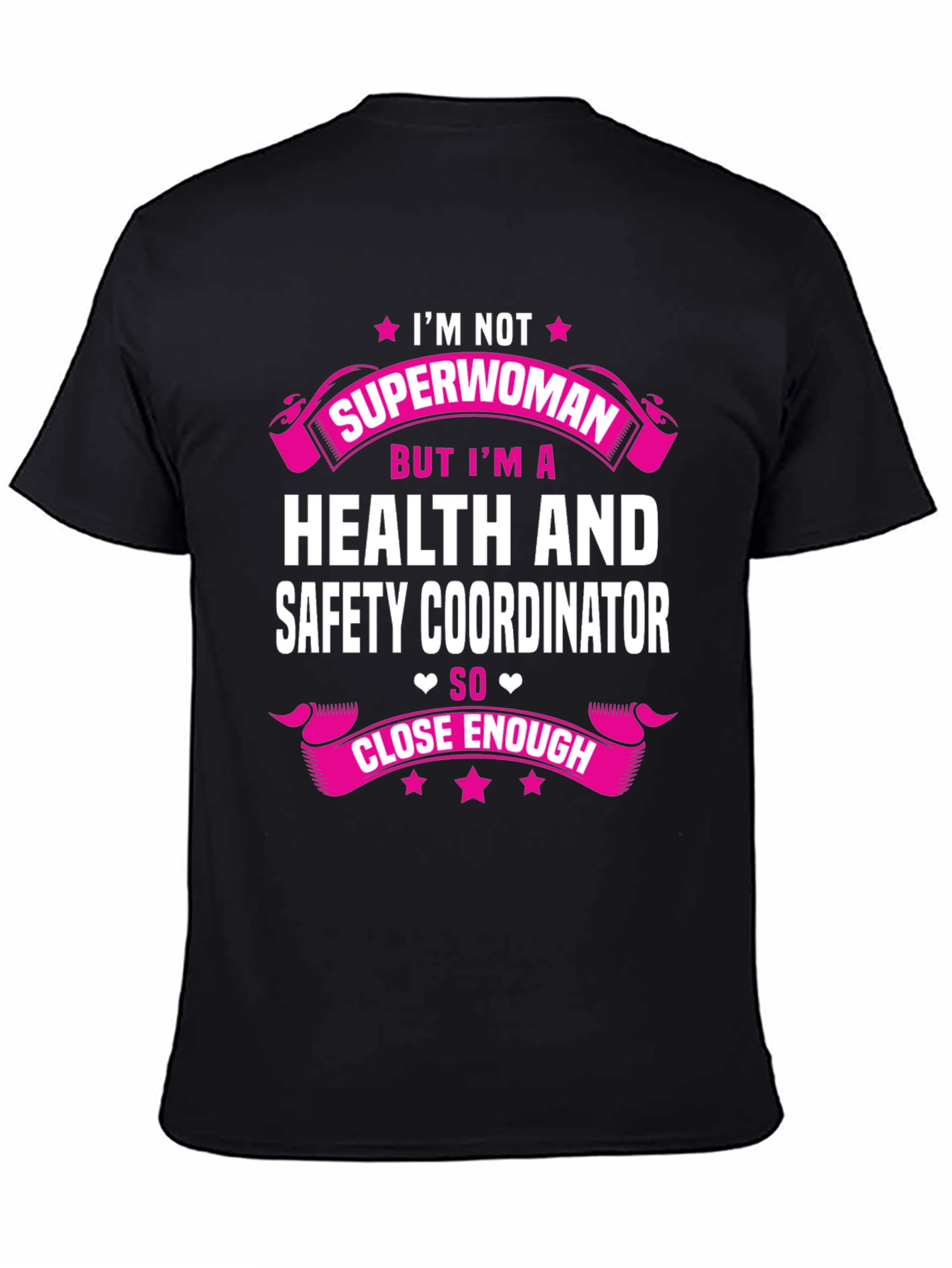 Black Health & Safety Coordinator T-Shirt view 4