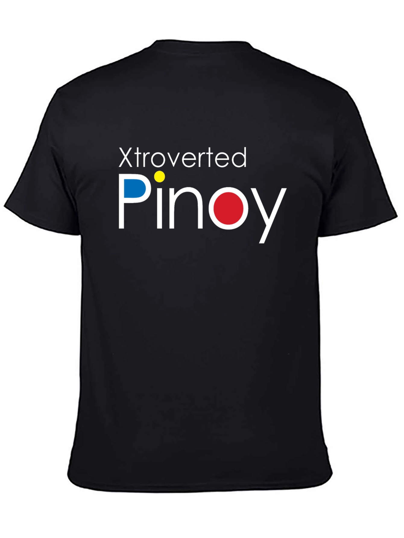 Black Xtroverted Pinoy Graphic Tee - Cool Filipino Pride Shirt view 4