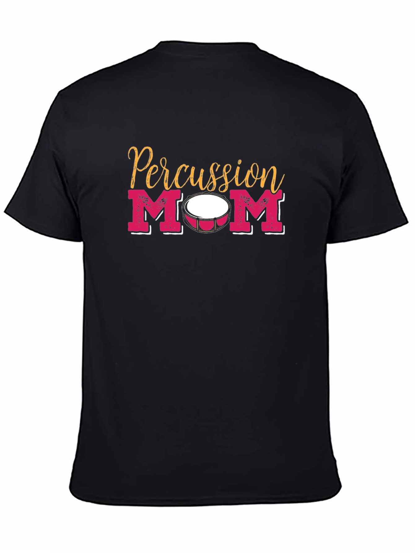 Black Percussion Mom T-Shirt view 4