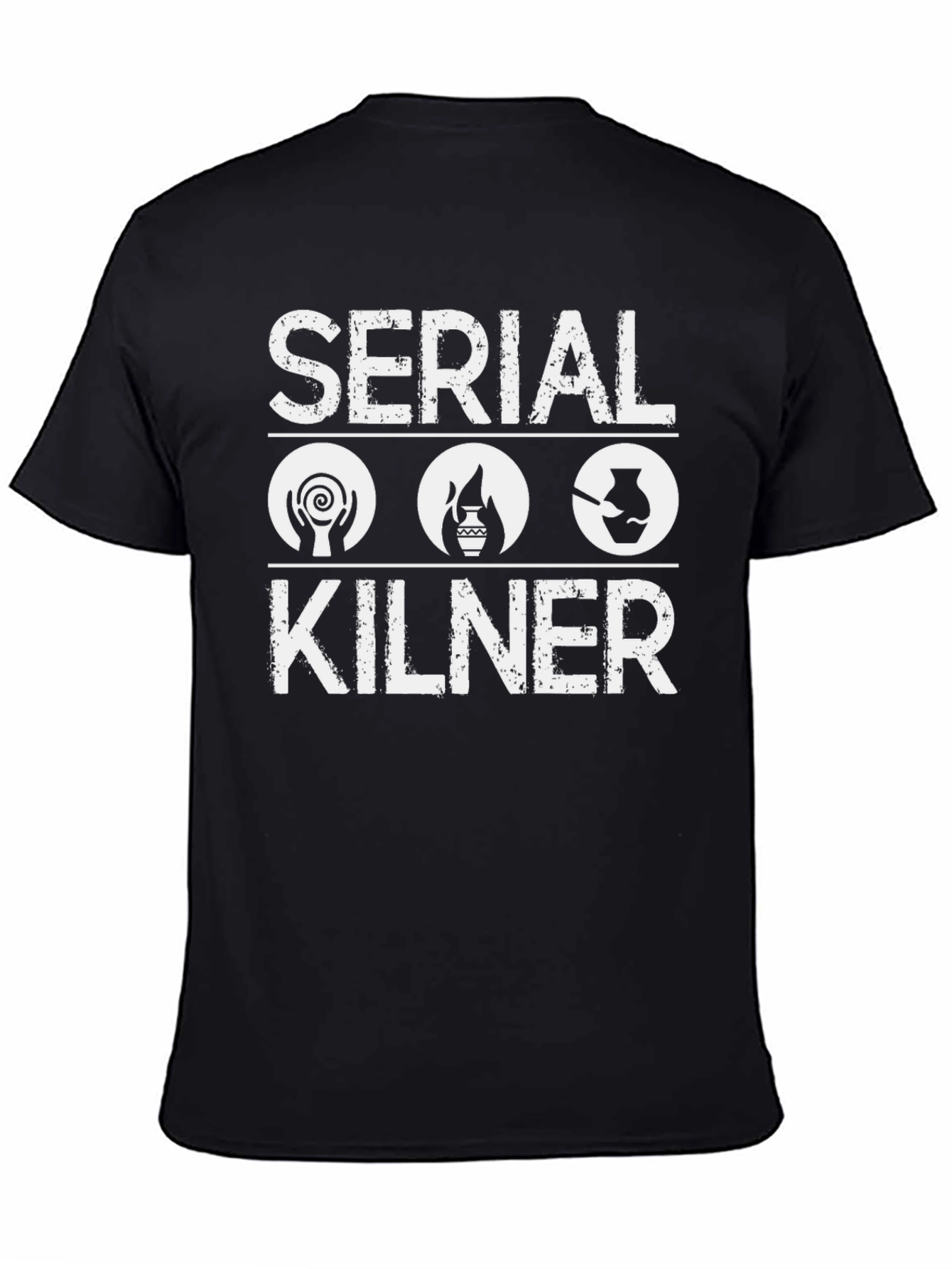 Black Serial Kilner Pottery T-Shirt - Ceramic Art Hobby view 4