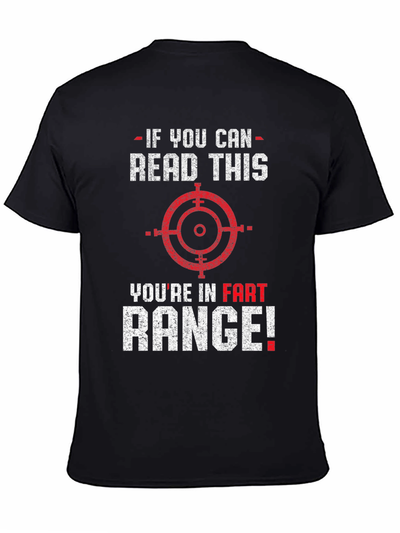 Black Funny Fart Range Graphic Tee view 4