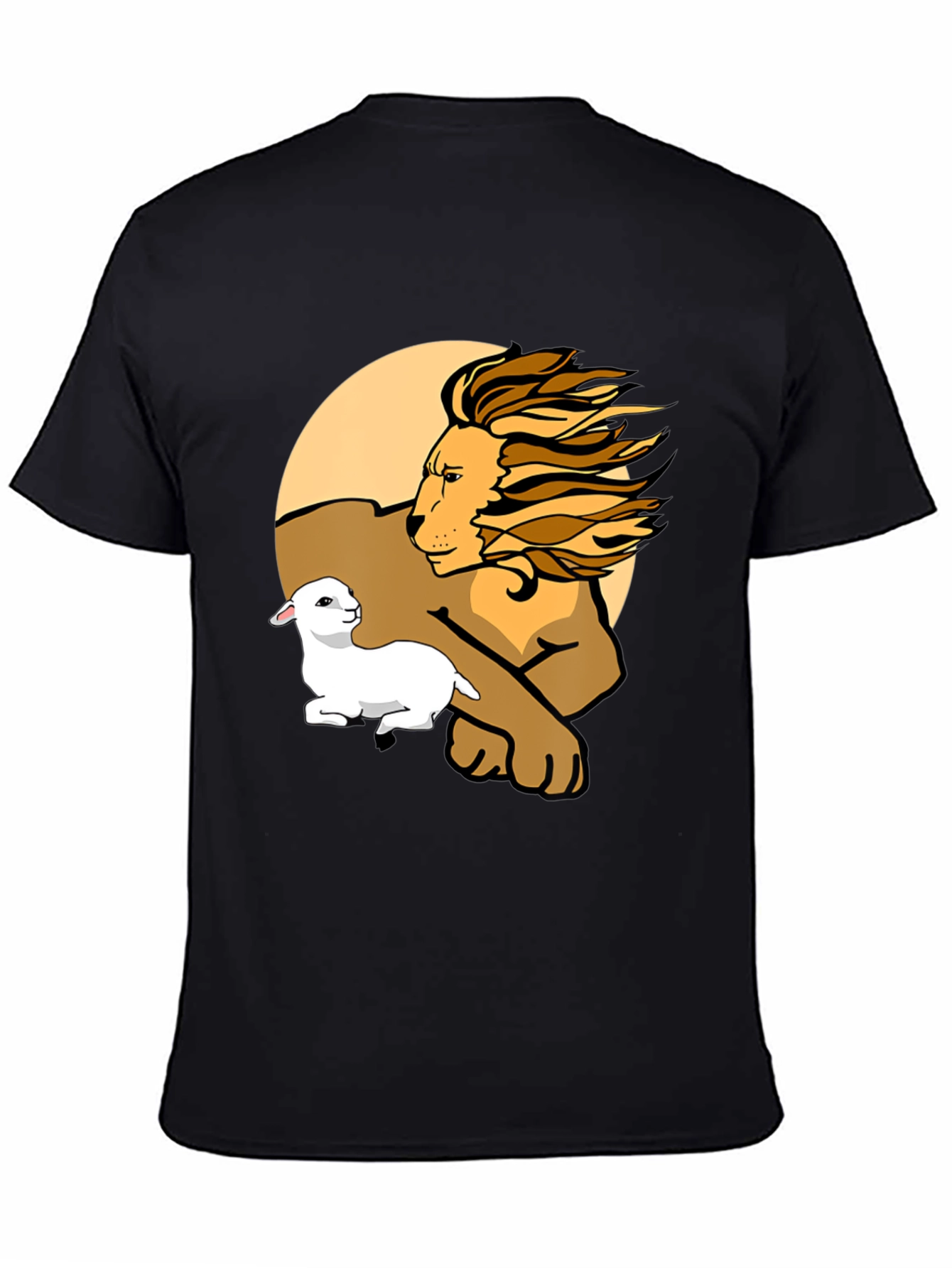 Black Lion and Lamb Graphic Tee - Unisex Comfort view 4