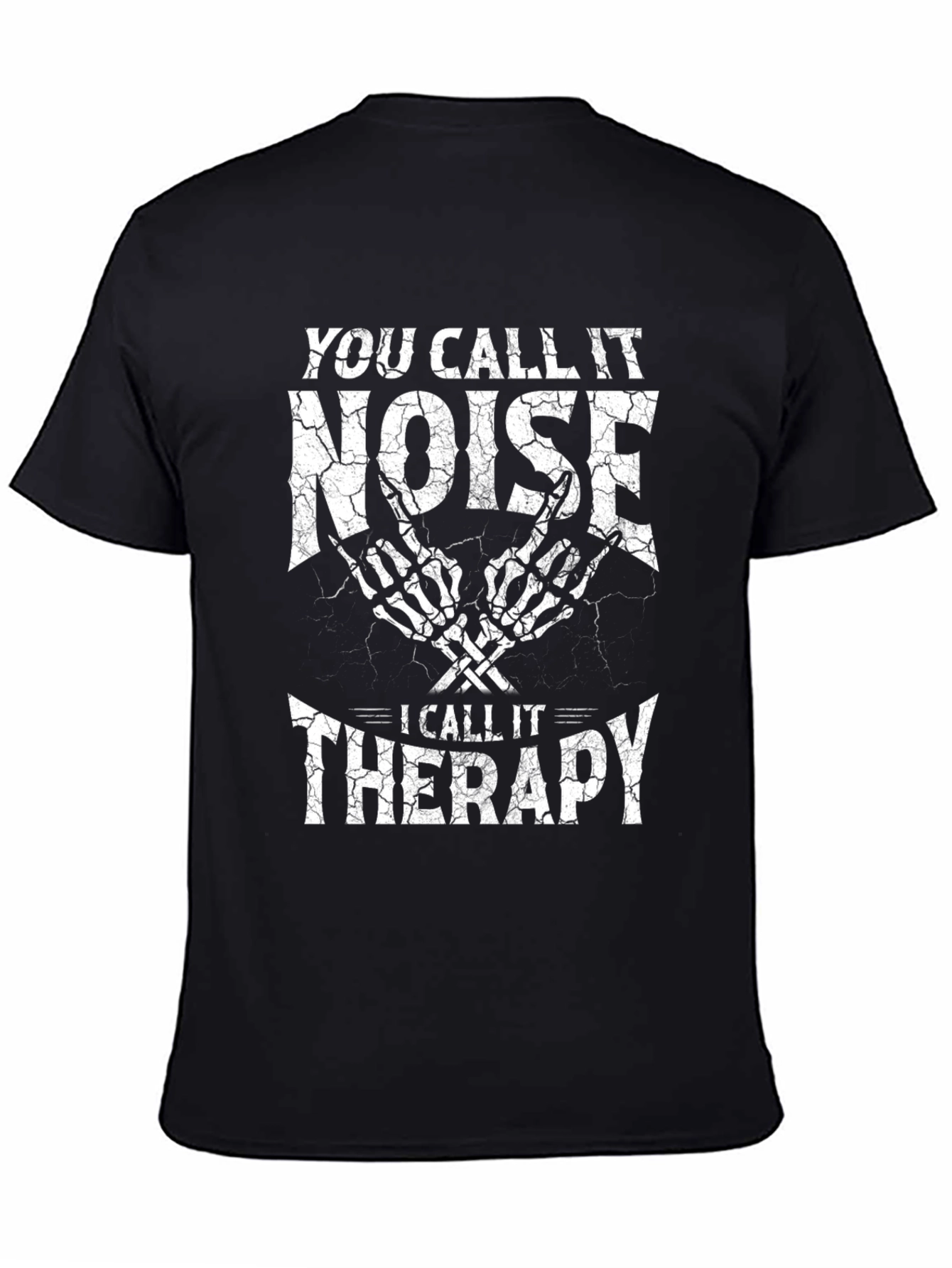 Black You Call It Noise Therapy T-Shirt view 4