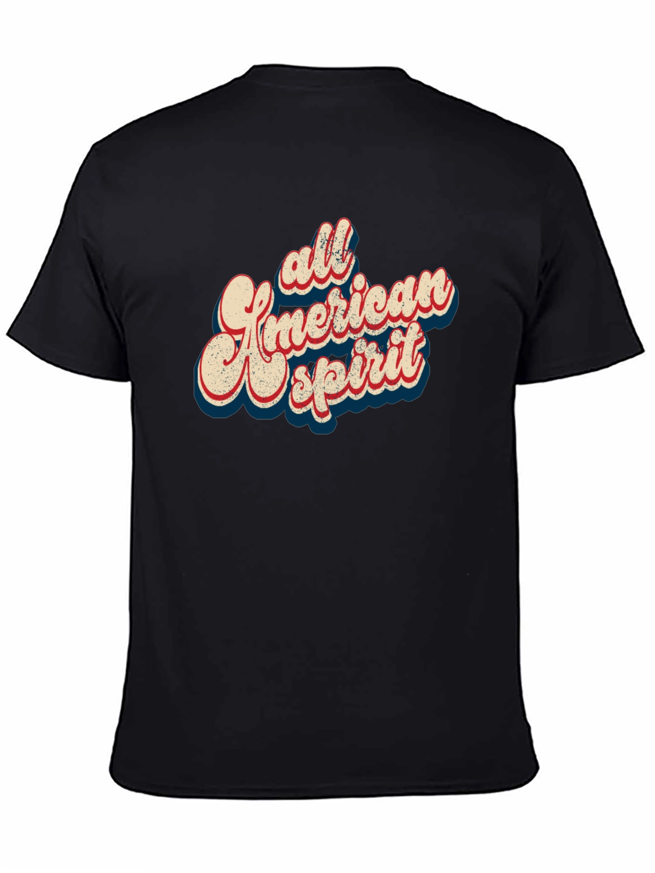 Black All American Spirit Graphic Tee - Black view 4