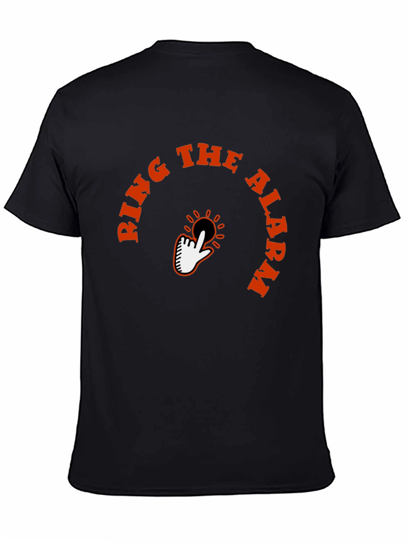 Black Ring the Alarm Graphic Tee - Trendy Comfort view 4