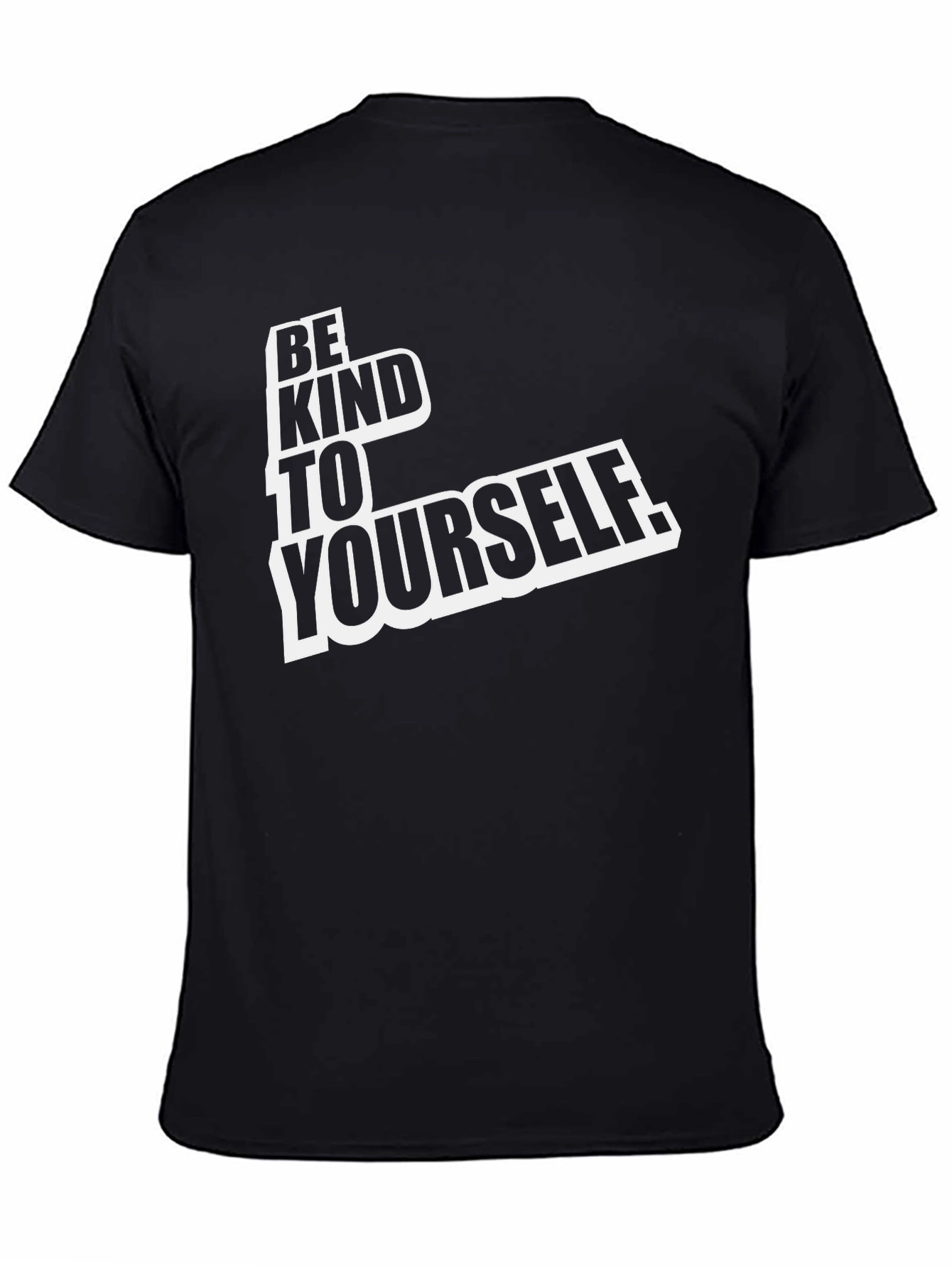 Black Be Kind To Yourself Black Graphic Tee view 4