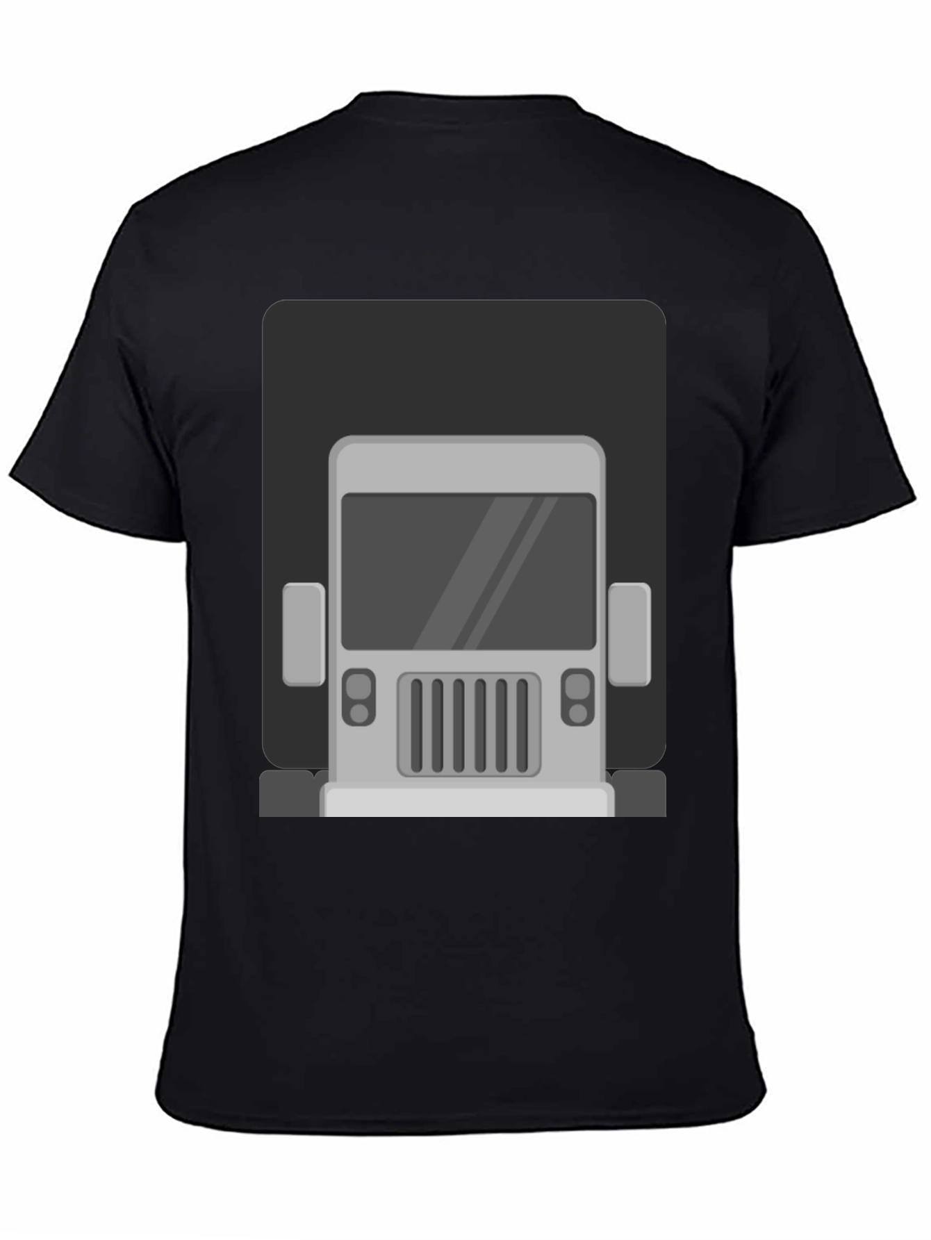 Black Truck Graphic Print T-Shirt - Men's Black Tee view 4