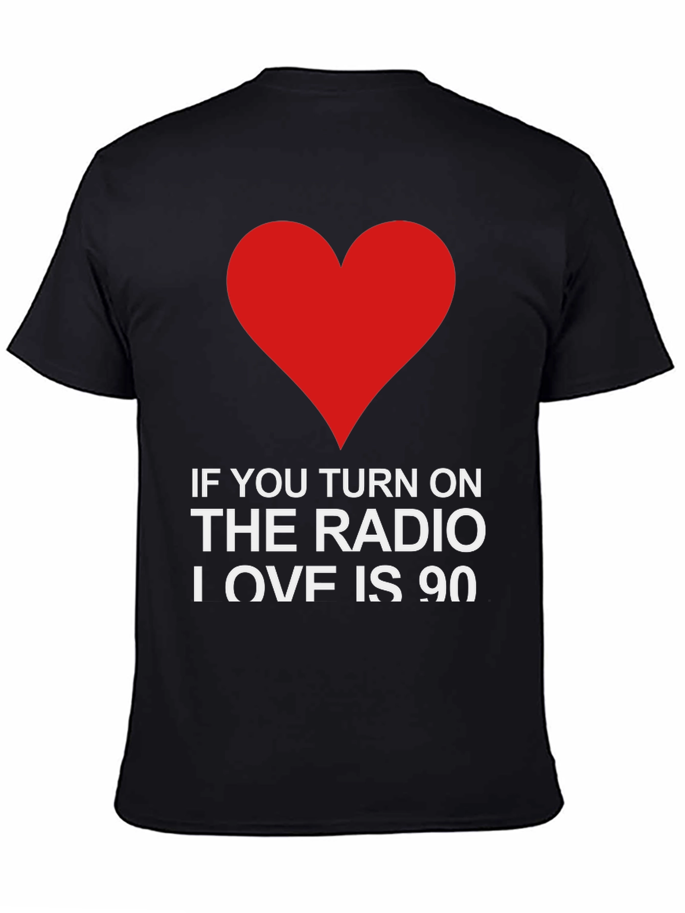 Black Radio Love Graphic Tee view 4