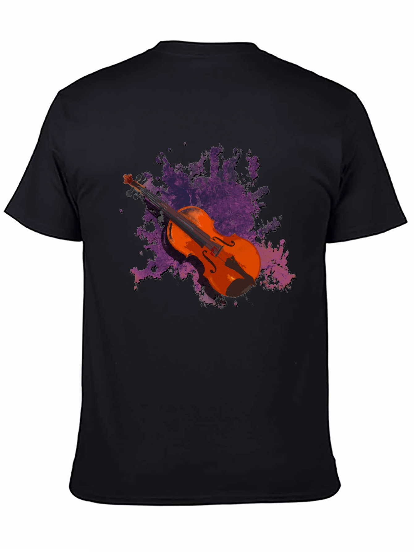 Black Violin Graphic Black T-Shirt - Music Lover Tee view 4