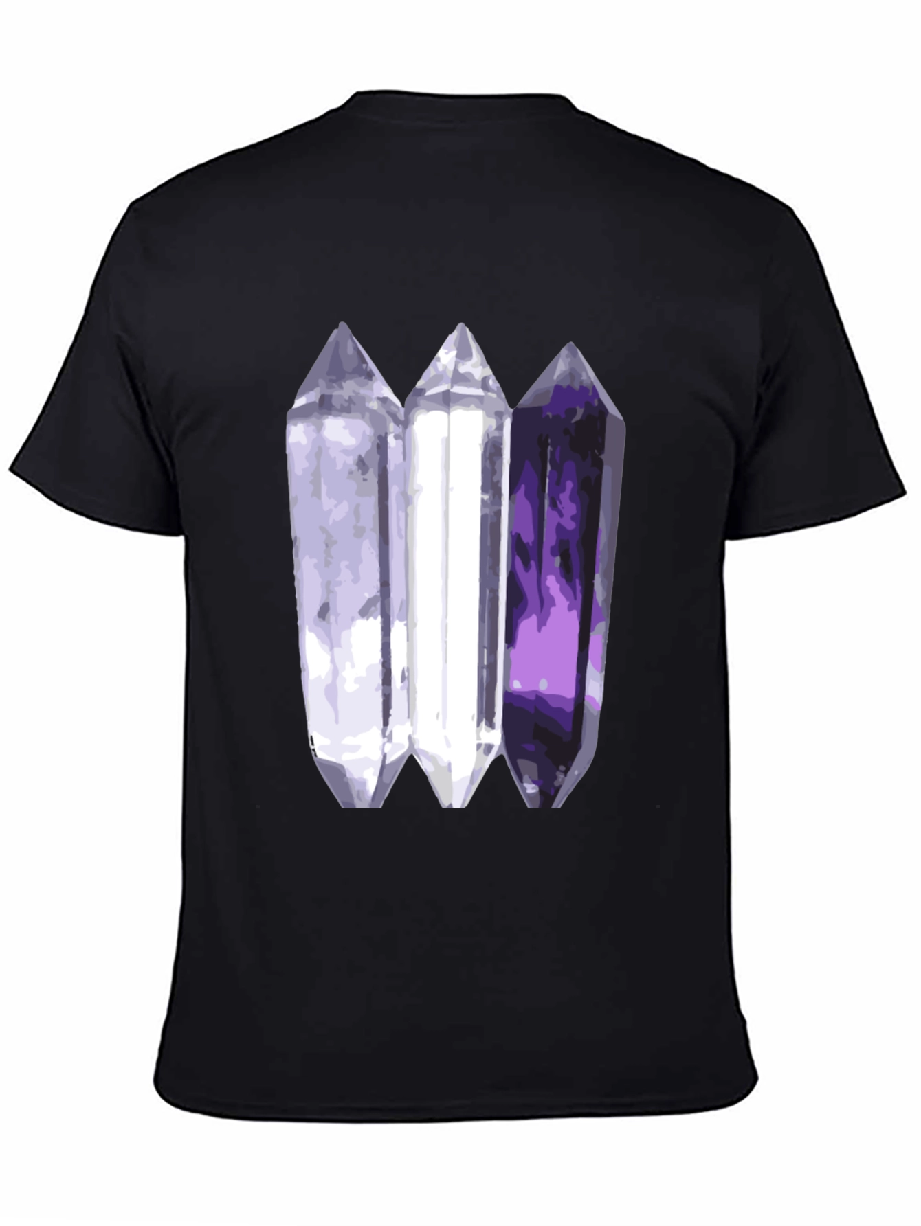 Black Crystal Gem T-Shirt - Black view 4