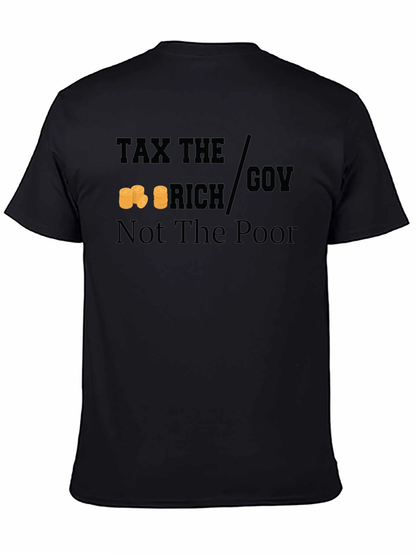 Black Tax The Rich Graphic Tee view 4