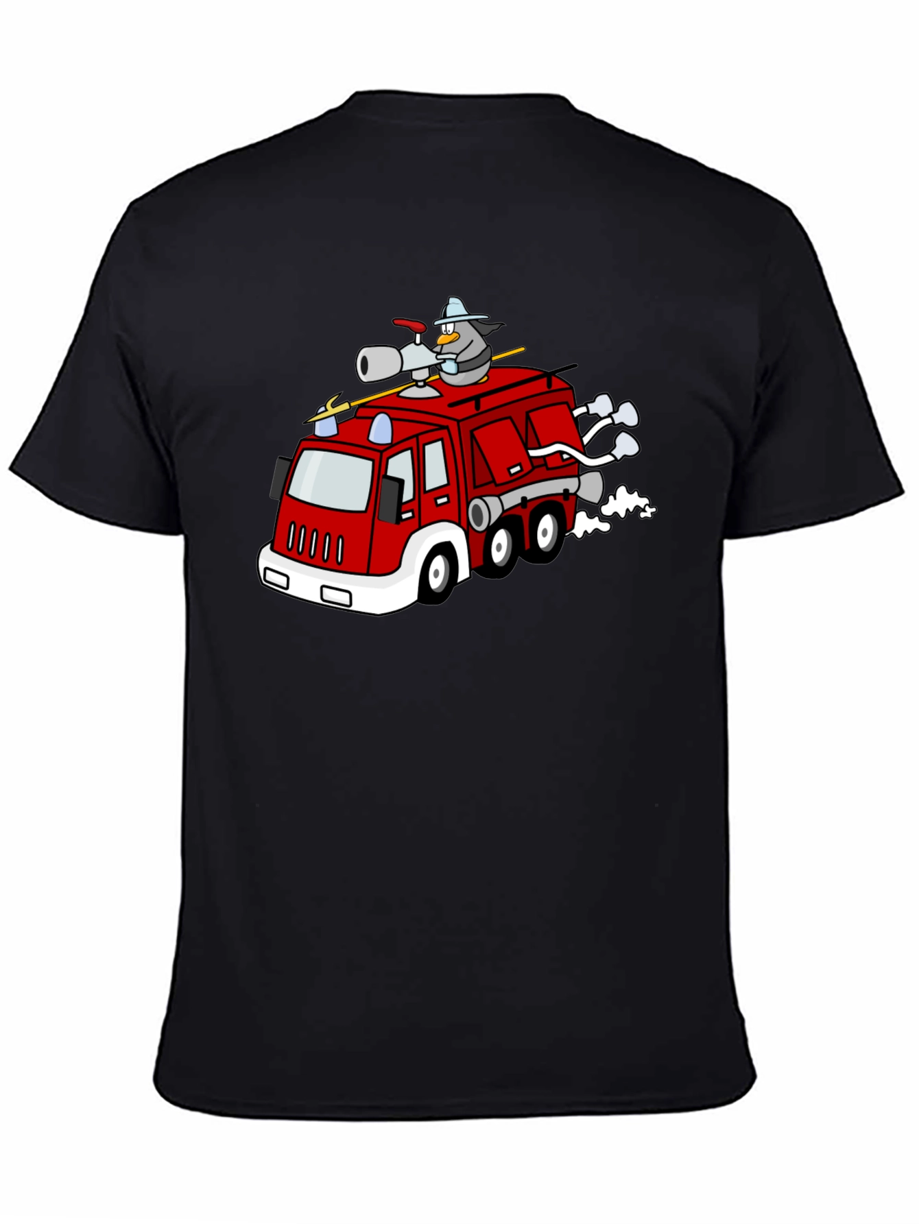 Black Penguin Firefighter T-Shirt view 4