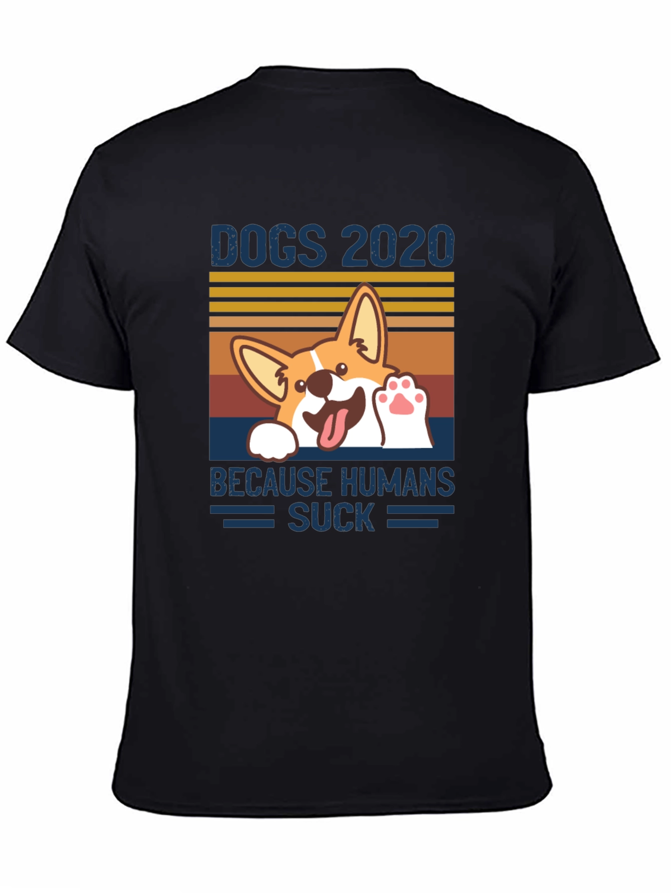 Black Dogs 2020 Graphic Tee - Because Humans Suck view 4