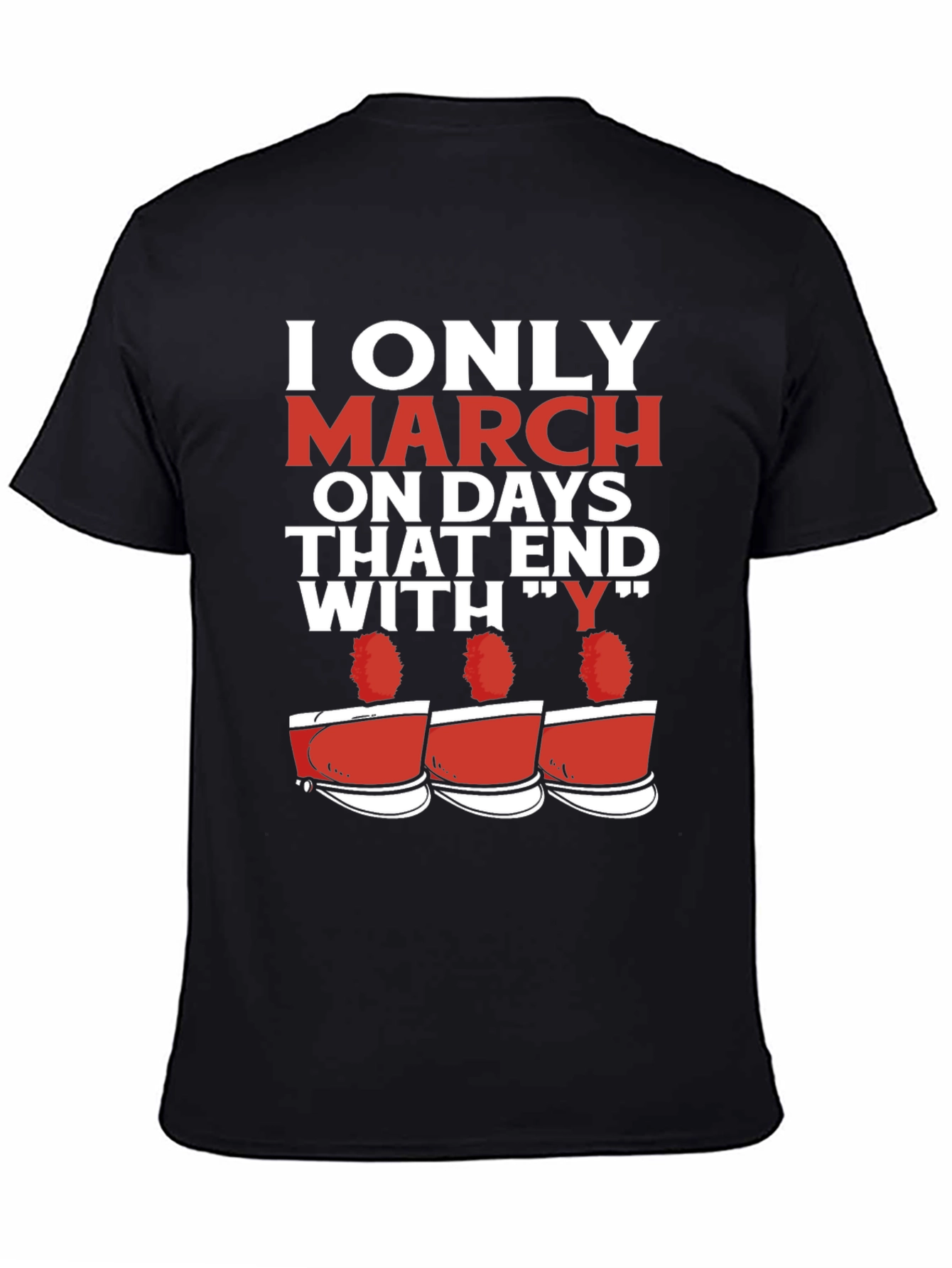 Black Marching Band T-Shirt - Days That End with Y view 4