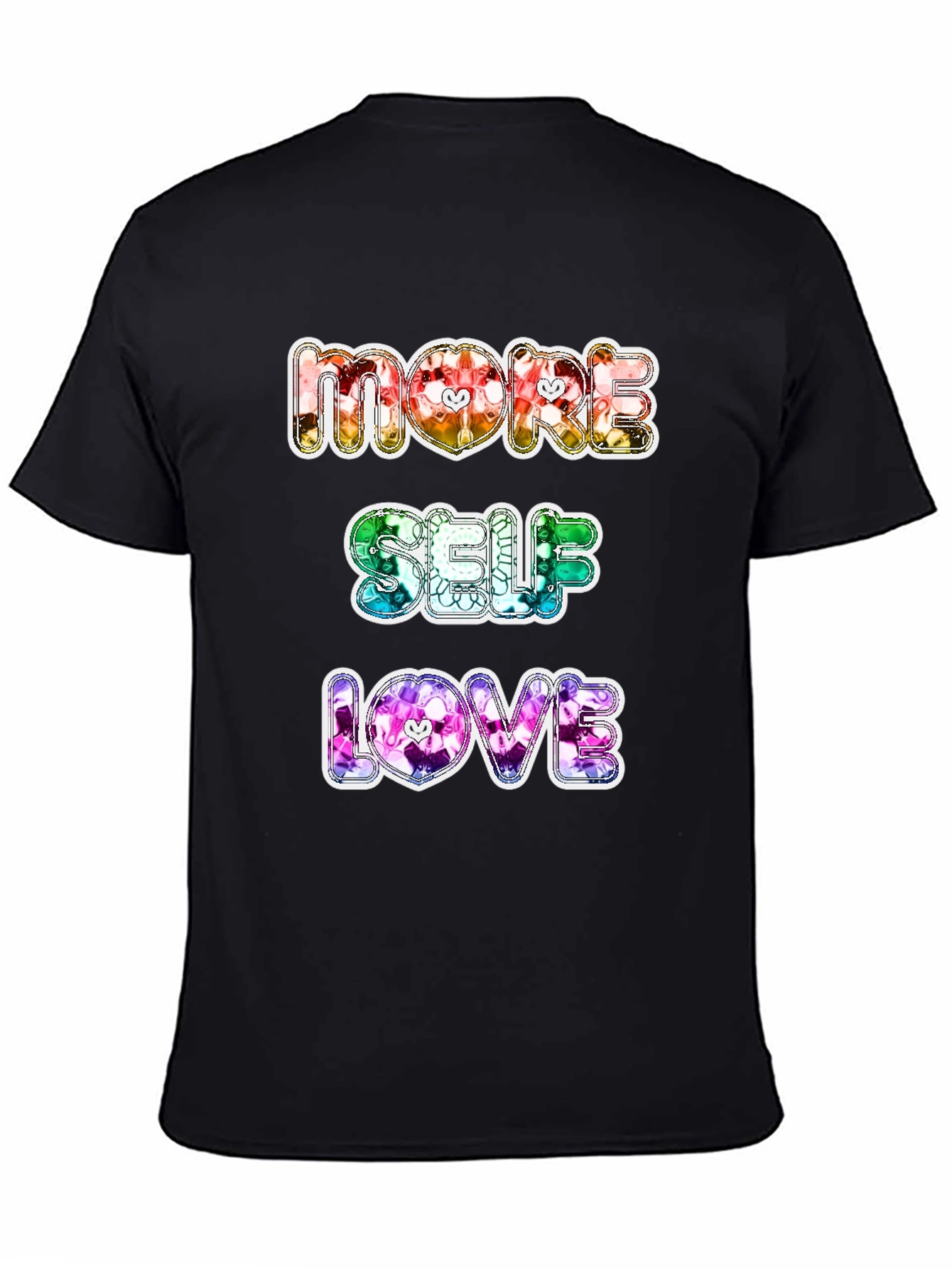 Black More Self Love Graphic T-Shirt view 4