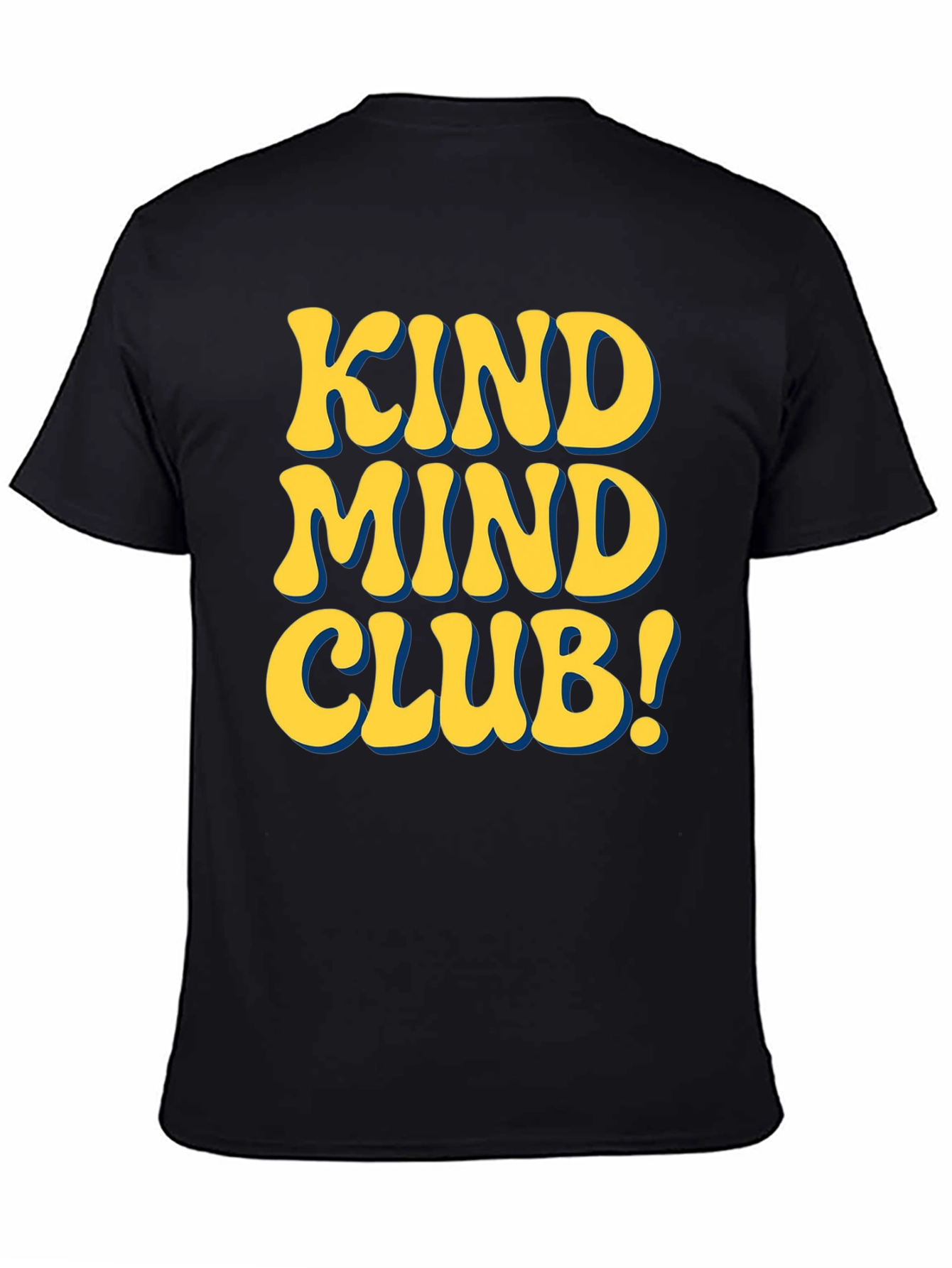 Black Kind Mind Club Graphic T-Shirt - Positive Vibes Tee view 4