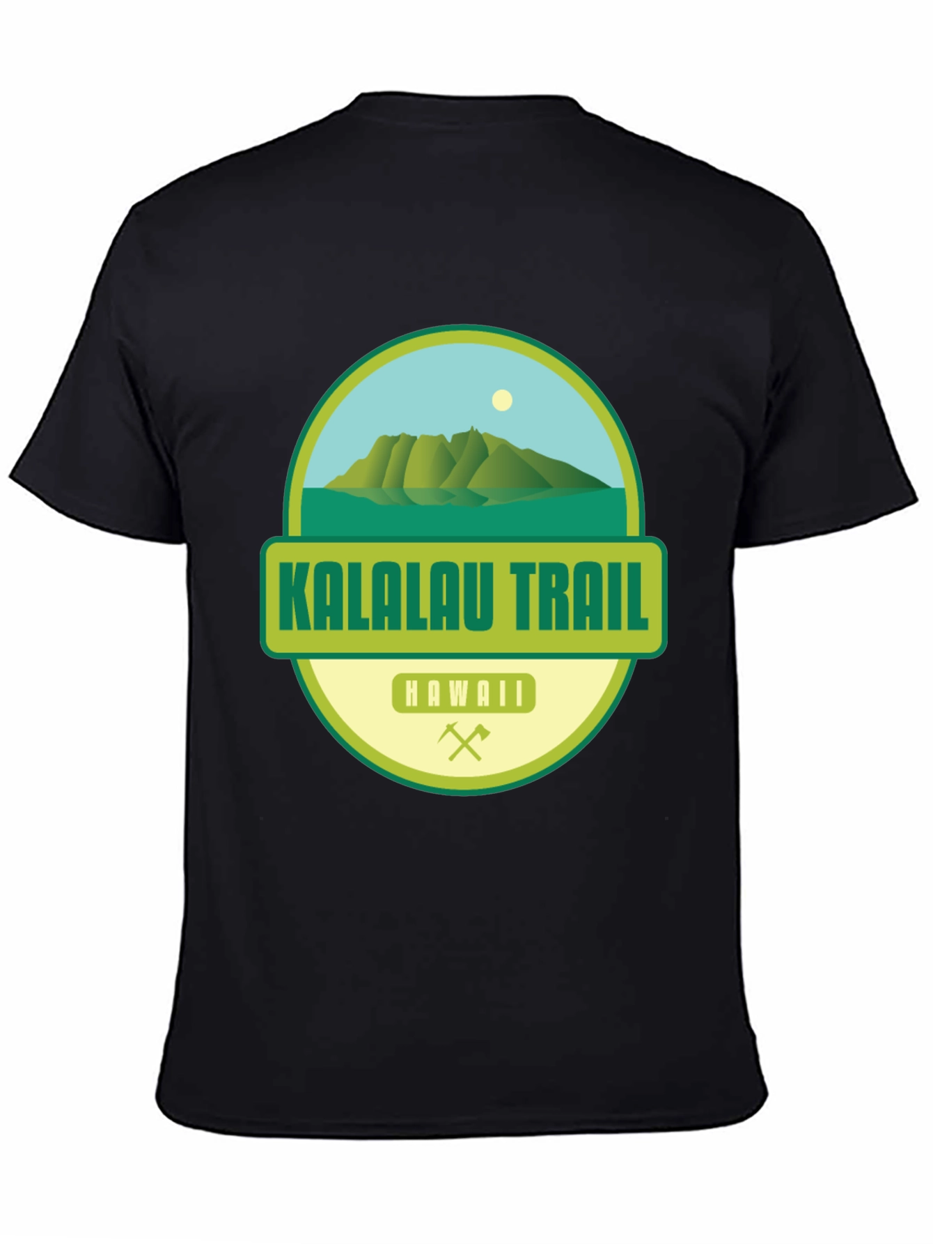 Black Kalalau Trail Hawaii Graphic T-Shirt view 4