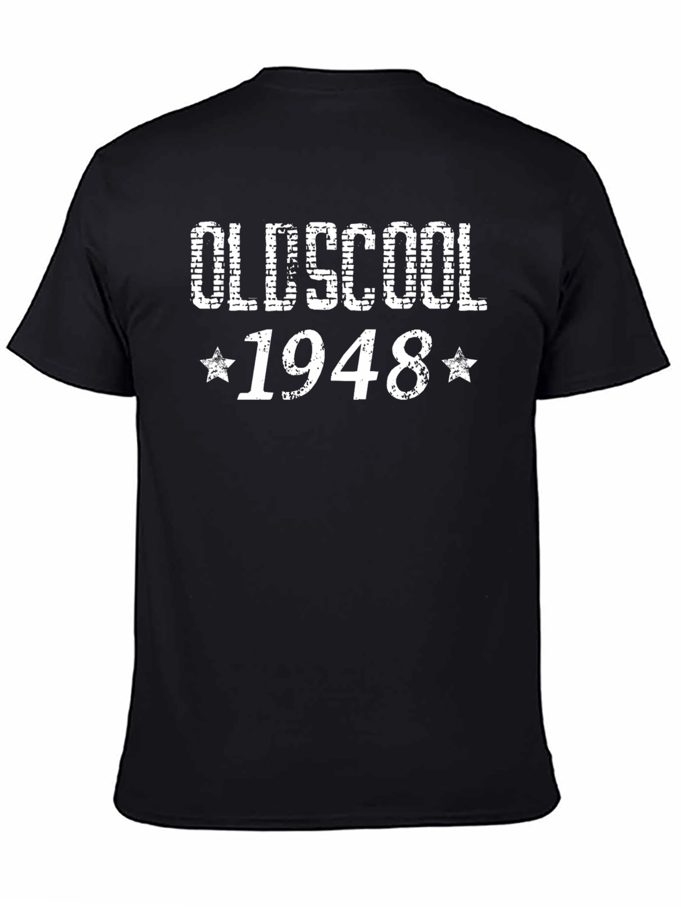 Black Oldschool 1948 Graphic Tee - Vintage Style view 4