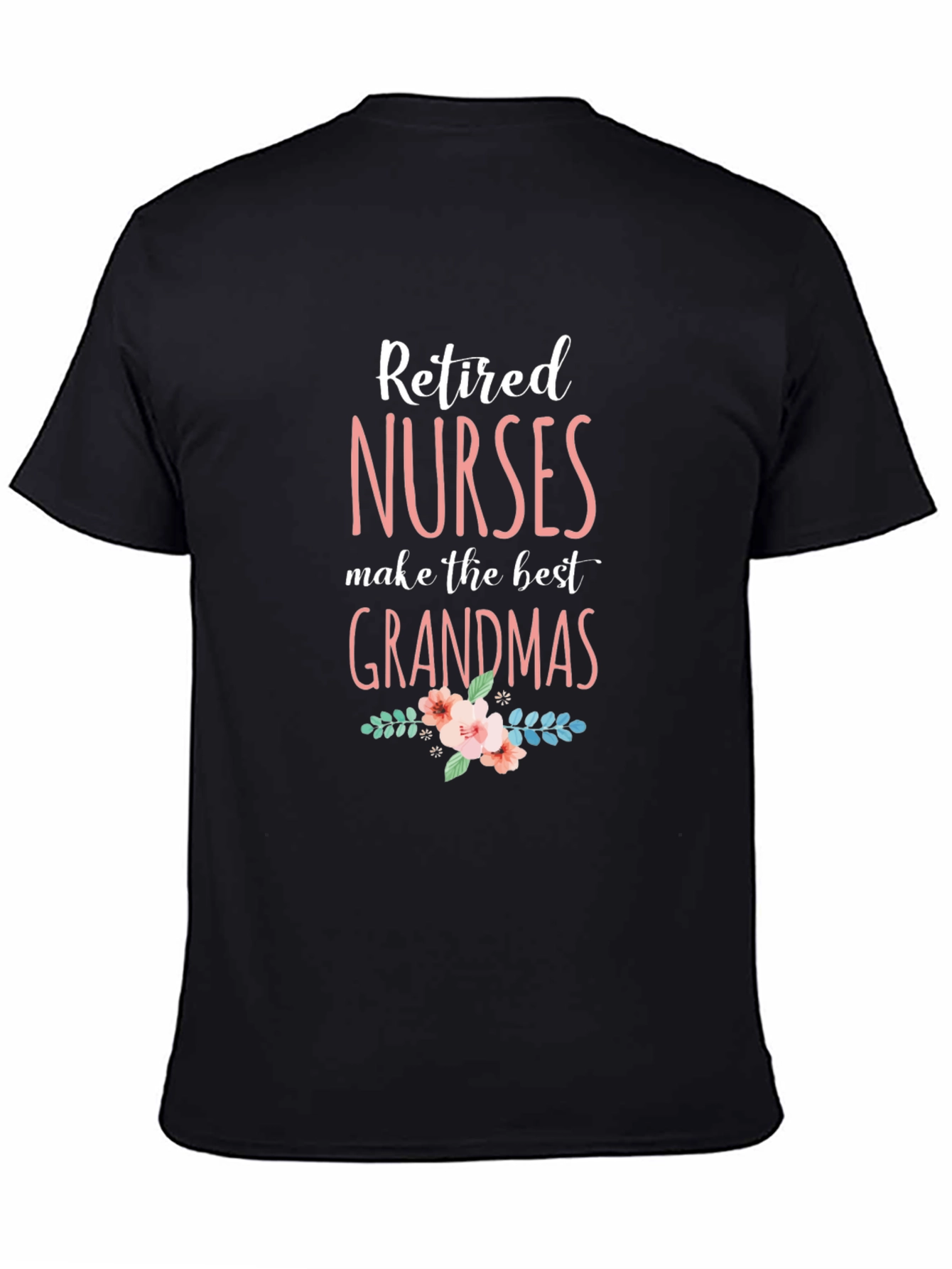 Black Retired Nurses Best Grandmas T-Shirt view 4
