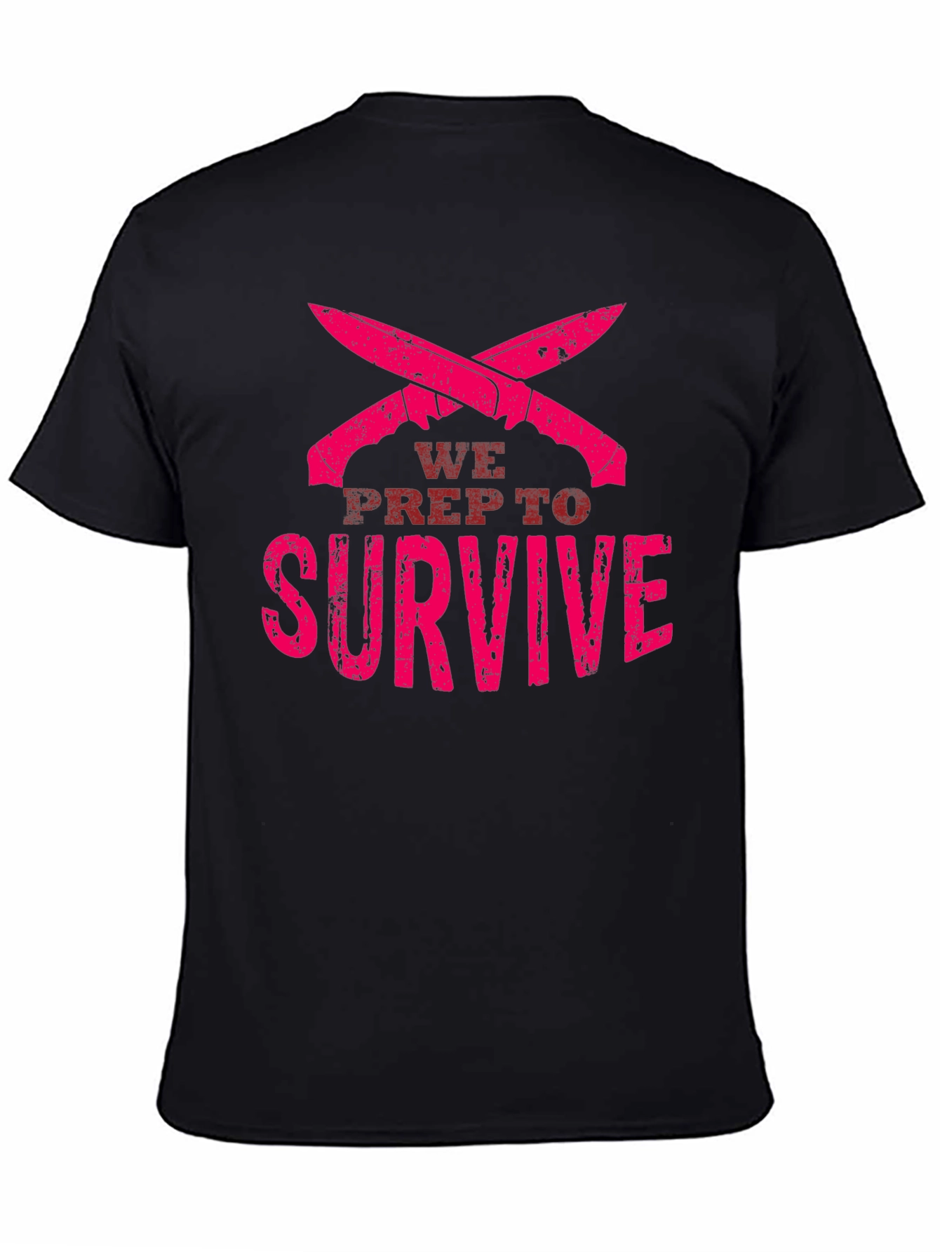 Black We Prep to Survive Graphic Tee view 4