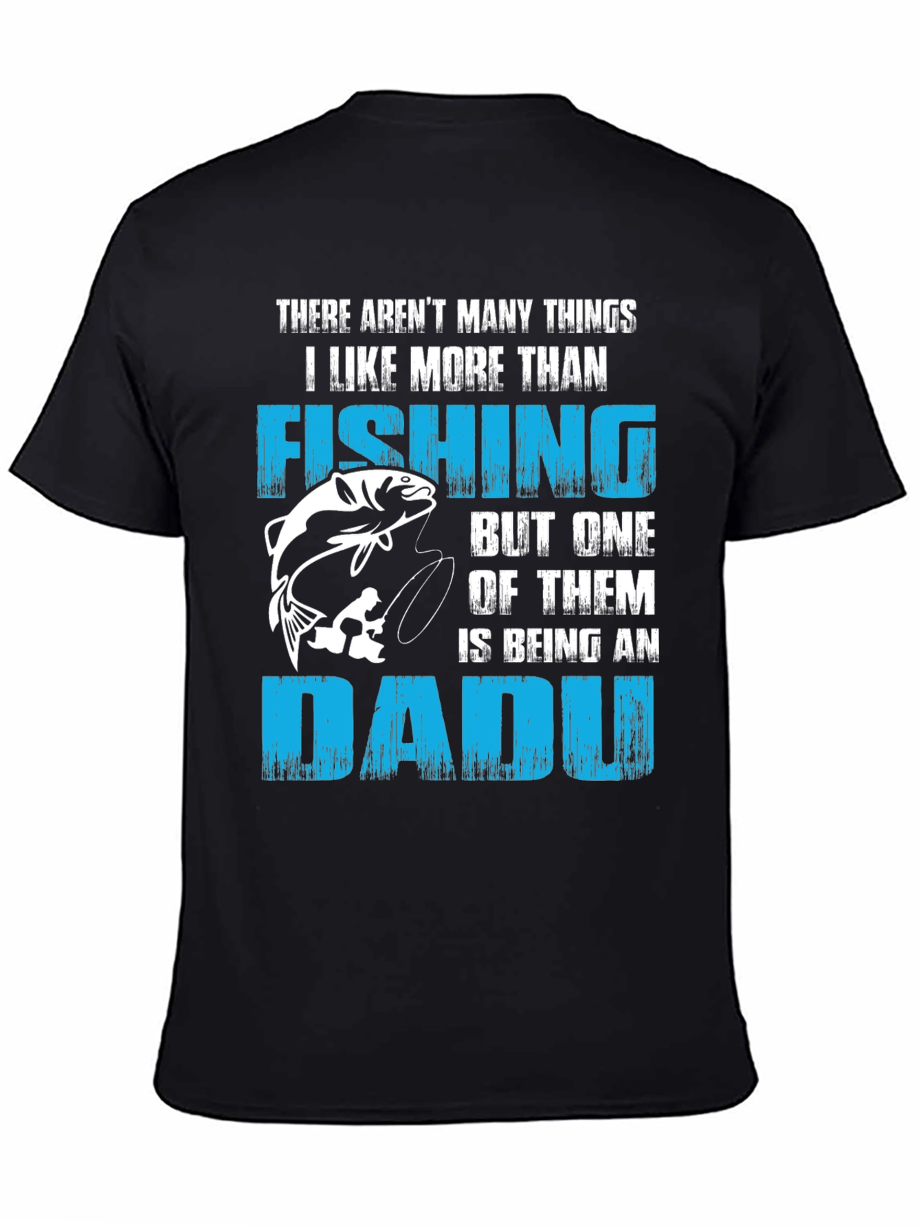 Black Fishing Dad T-Shirt - Perfect Gift for Fishing Lovers view 4