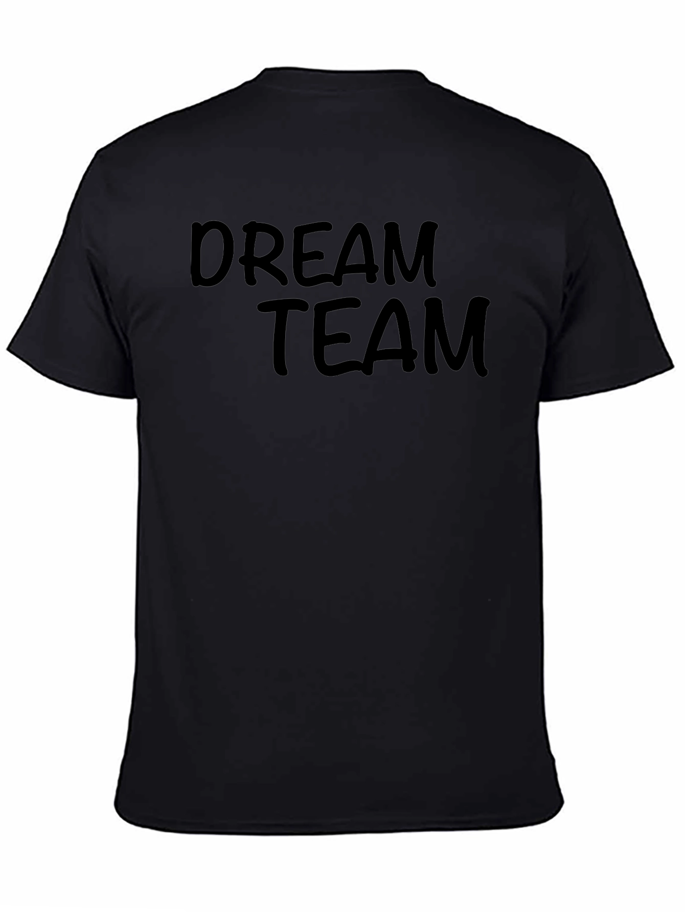 Black Dream Team Black Cotton Graphic Tee view 4