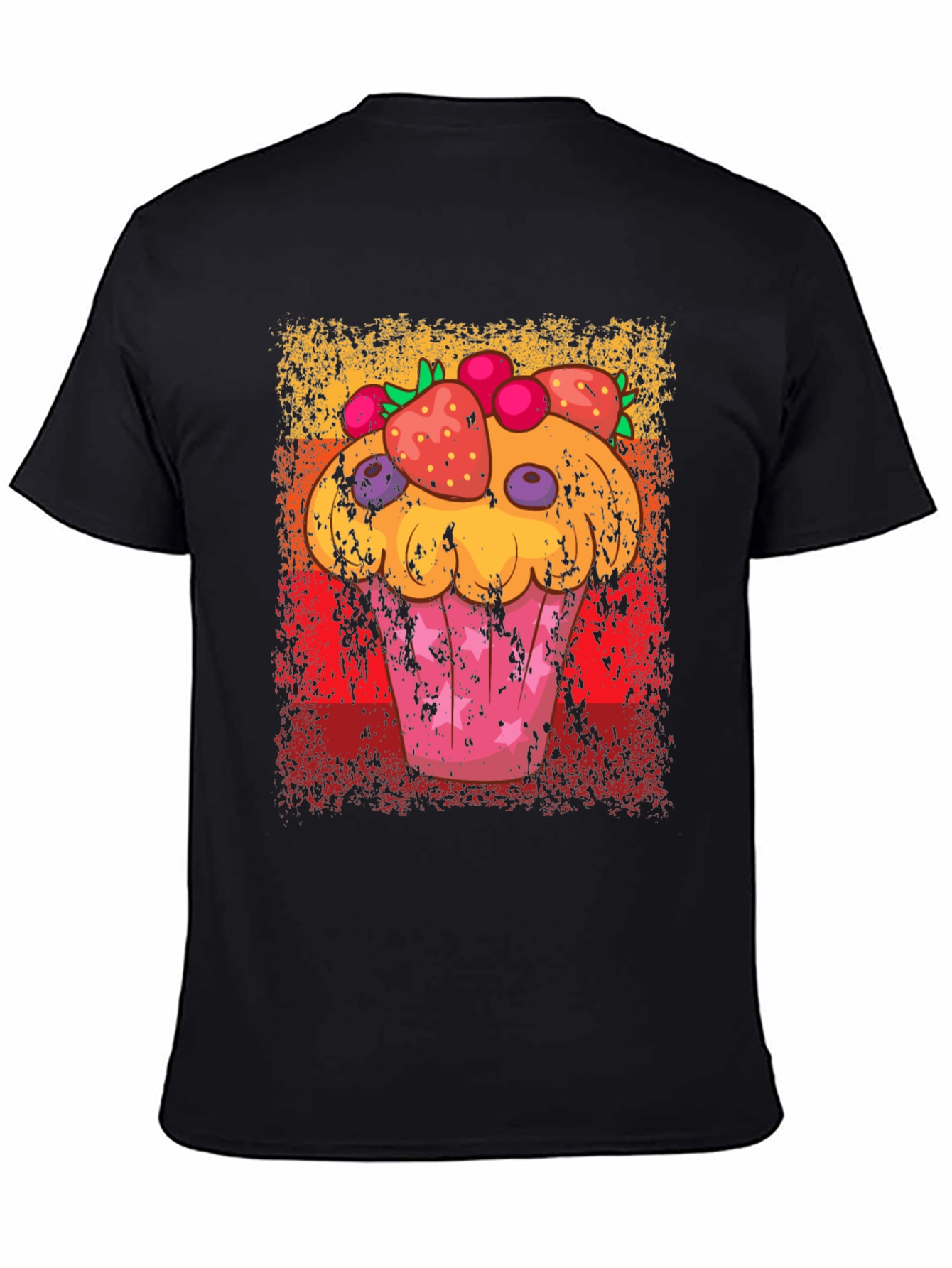Black Cupcake Graphic T-Shirt - Sweet Treat Fashion view 4
