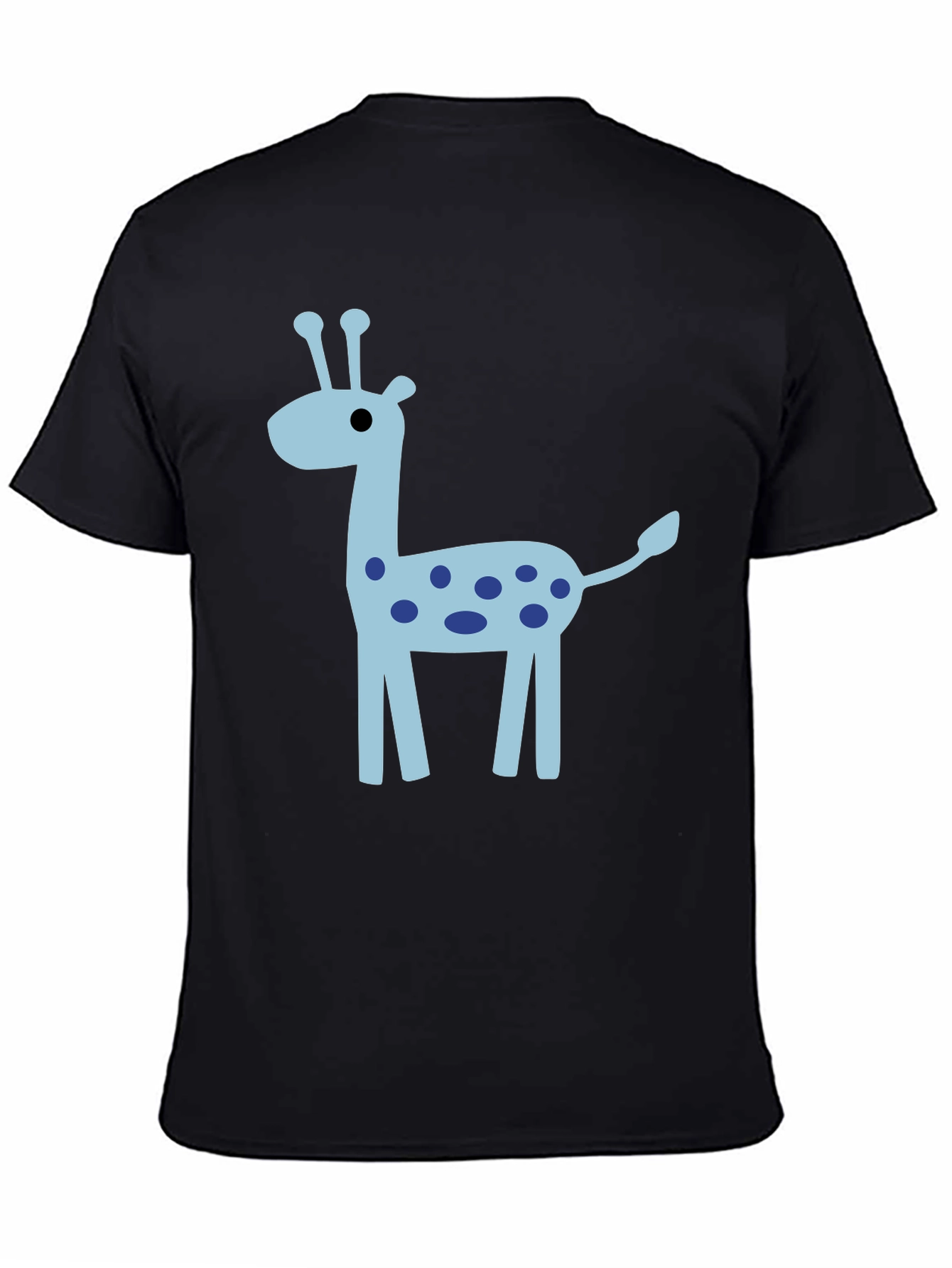 Black Giraffe Graphic Tee - Fun Novelty T-Shirt view 4