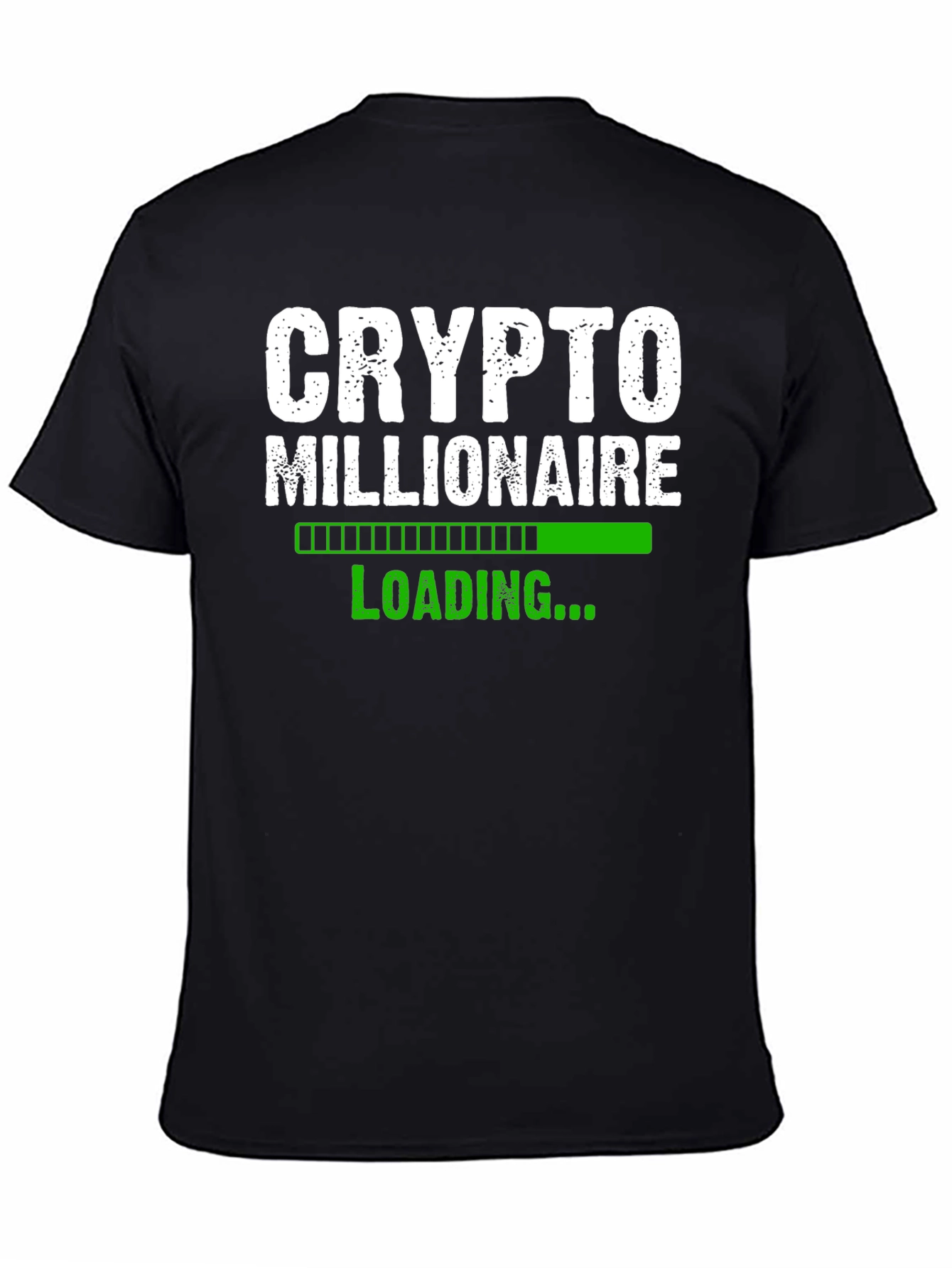 Black Crypto Millionaire Loading T-Shirt - Black view 4