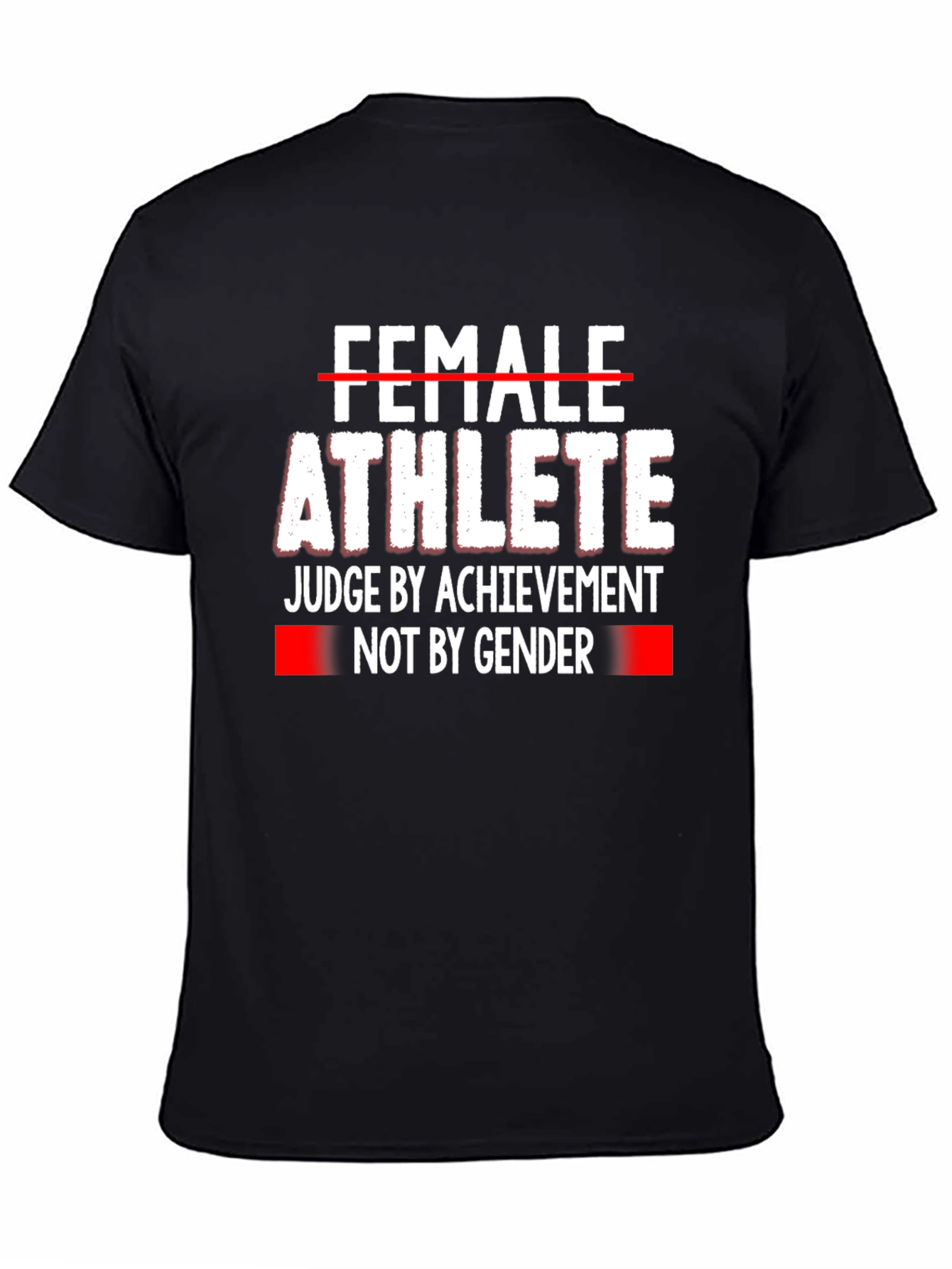 Black Female Athlete Equality T-Shirt view 4
