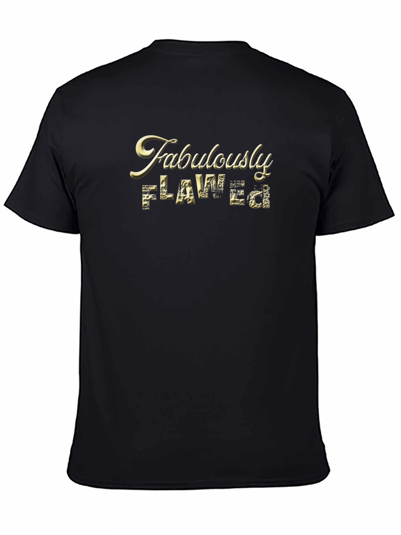 Black Fabulously Flawed Graphic T-Shirt view 4