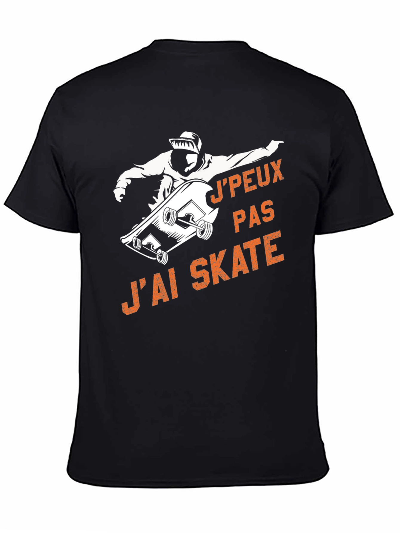 Black J'peux Pas J'ai Skate T-Shirt - Black view 4