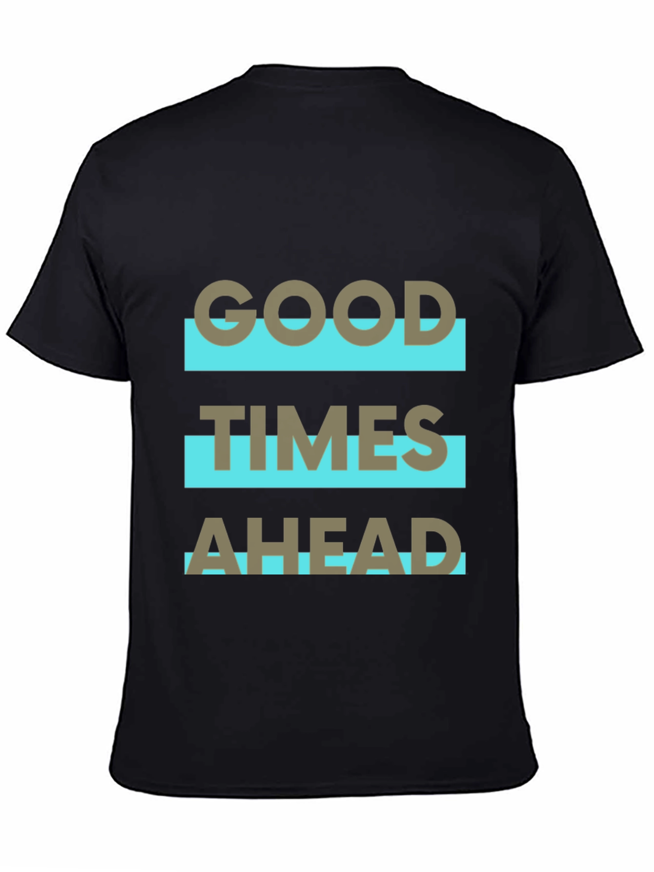 Black Good Times Ahead Graphic Tee - Stylish Comfort view 4