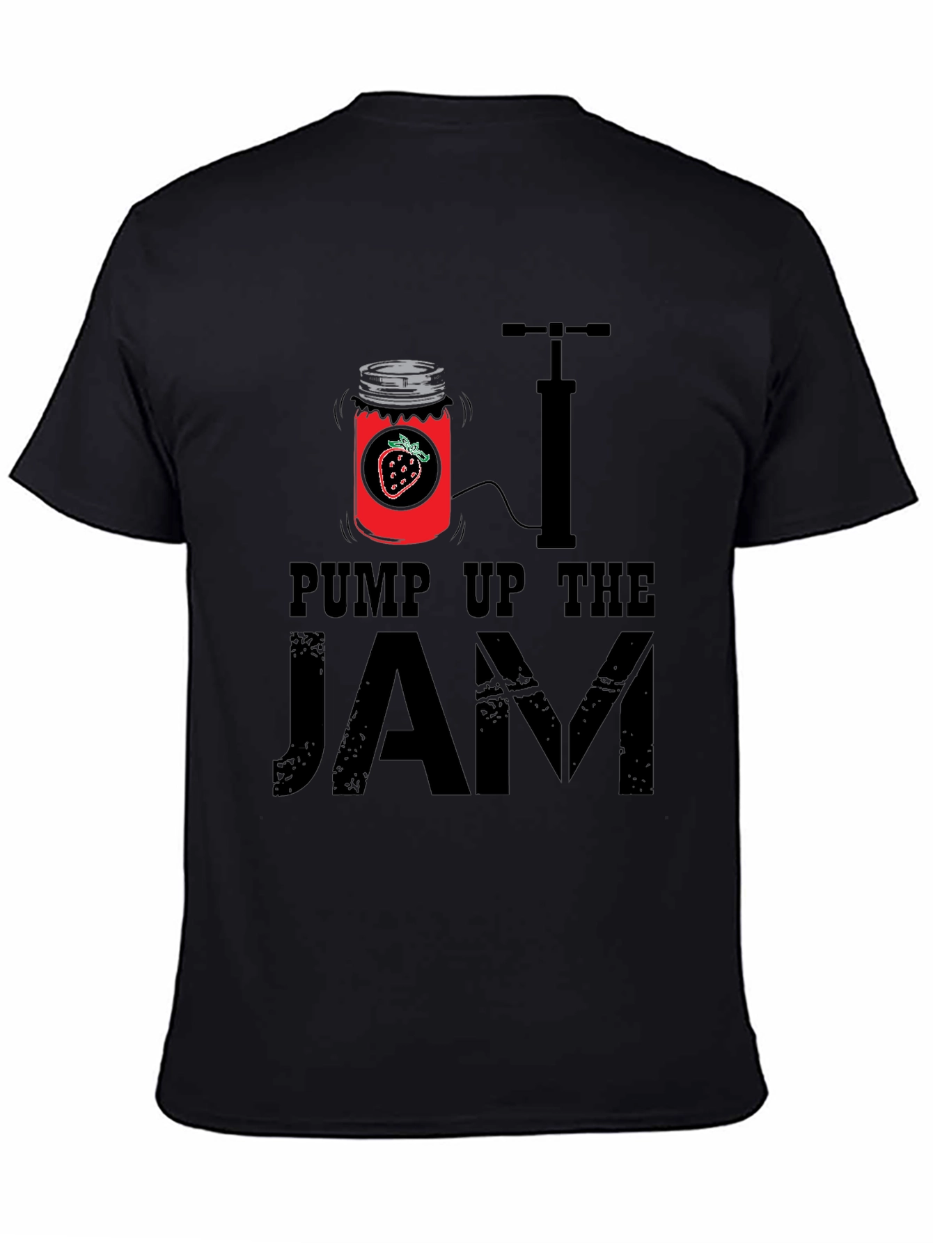Black Pump Up The Jam T-Shirt - Novelty Graphic Tee view 4