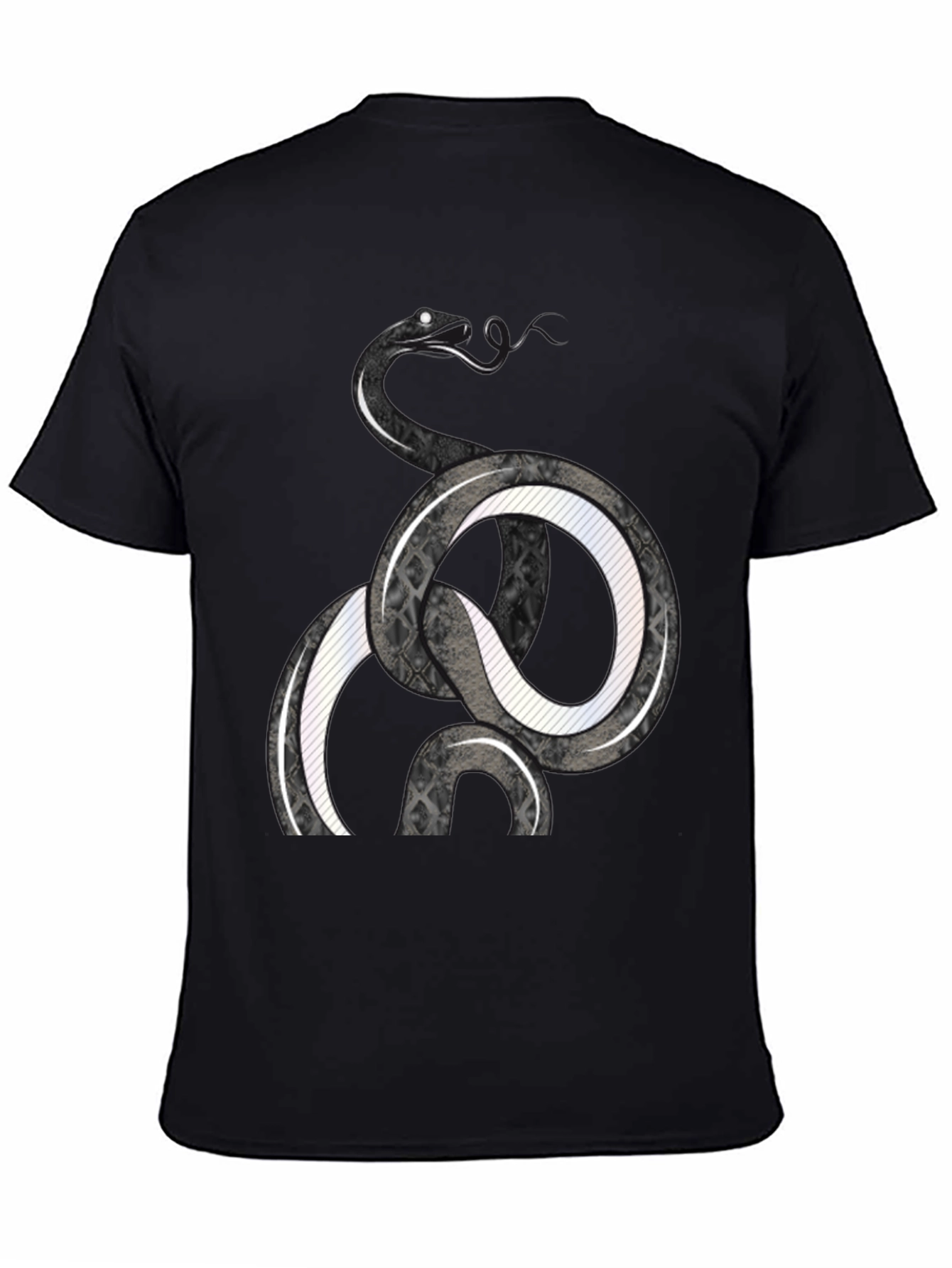Black Snake Graphic Print Tee view 4