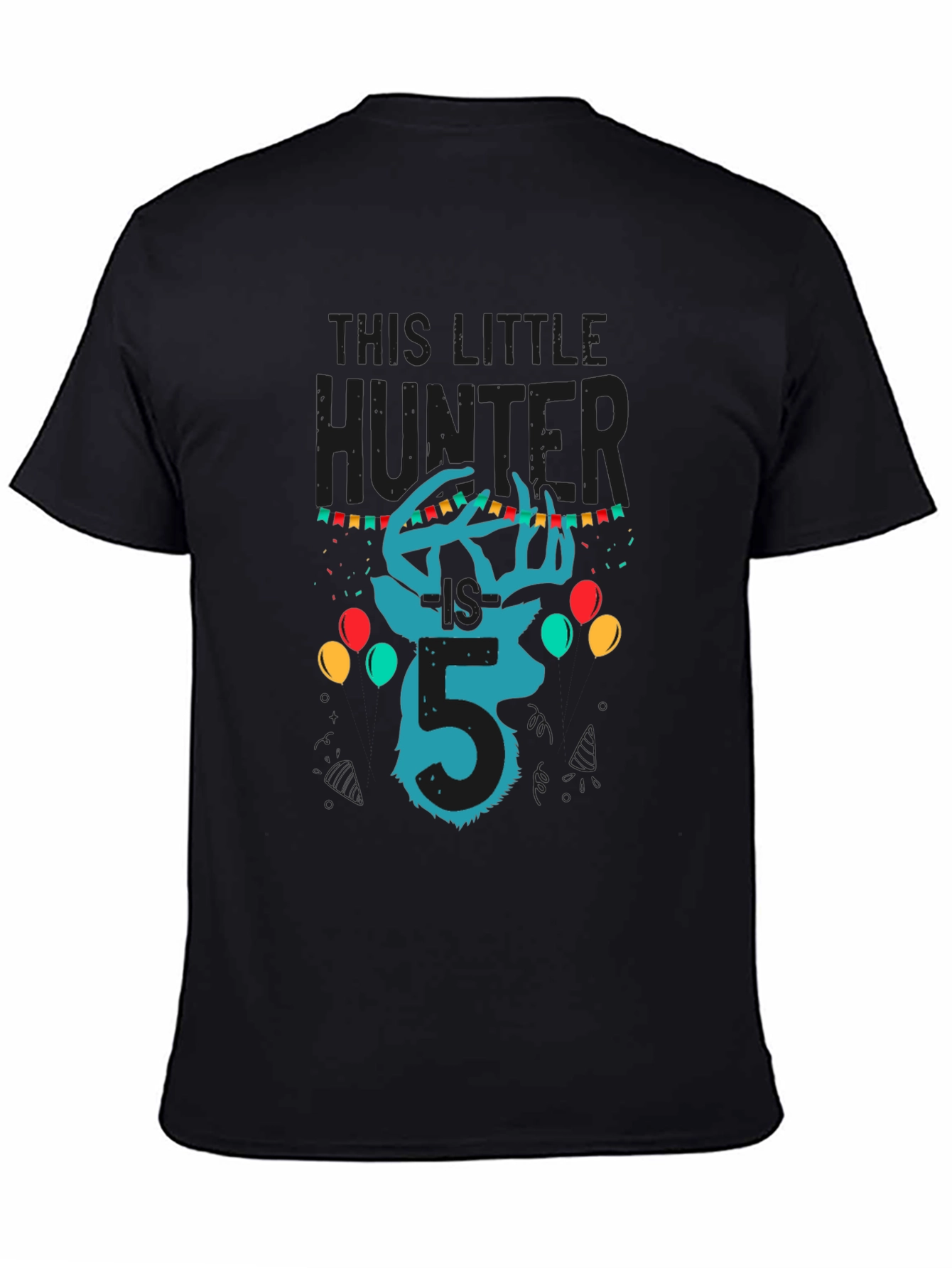 This Little Hunter Birthday Shirt - Size 5 - 4