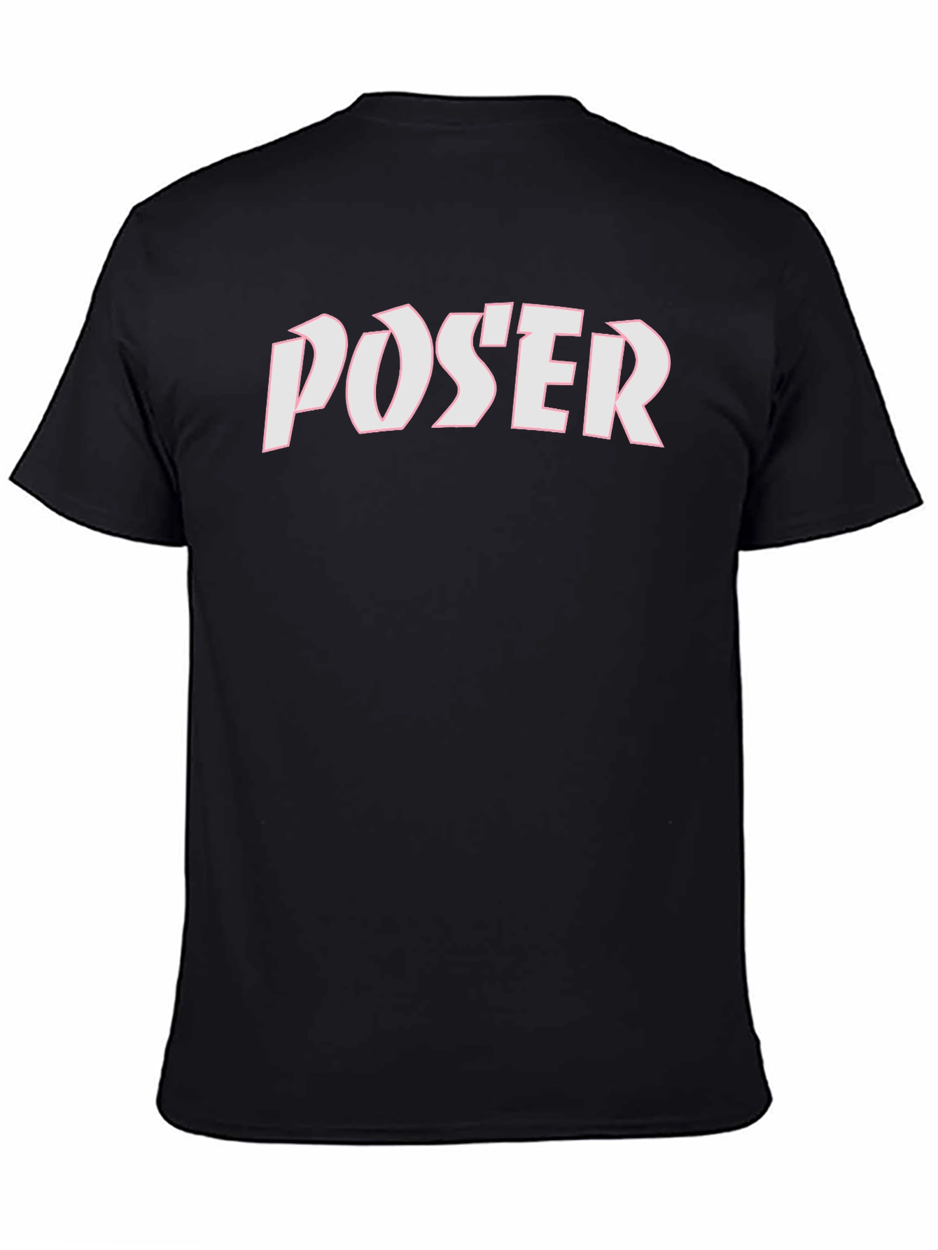 Black Poser Graphic Tee - Bold Statement Shirt view 4