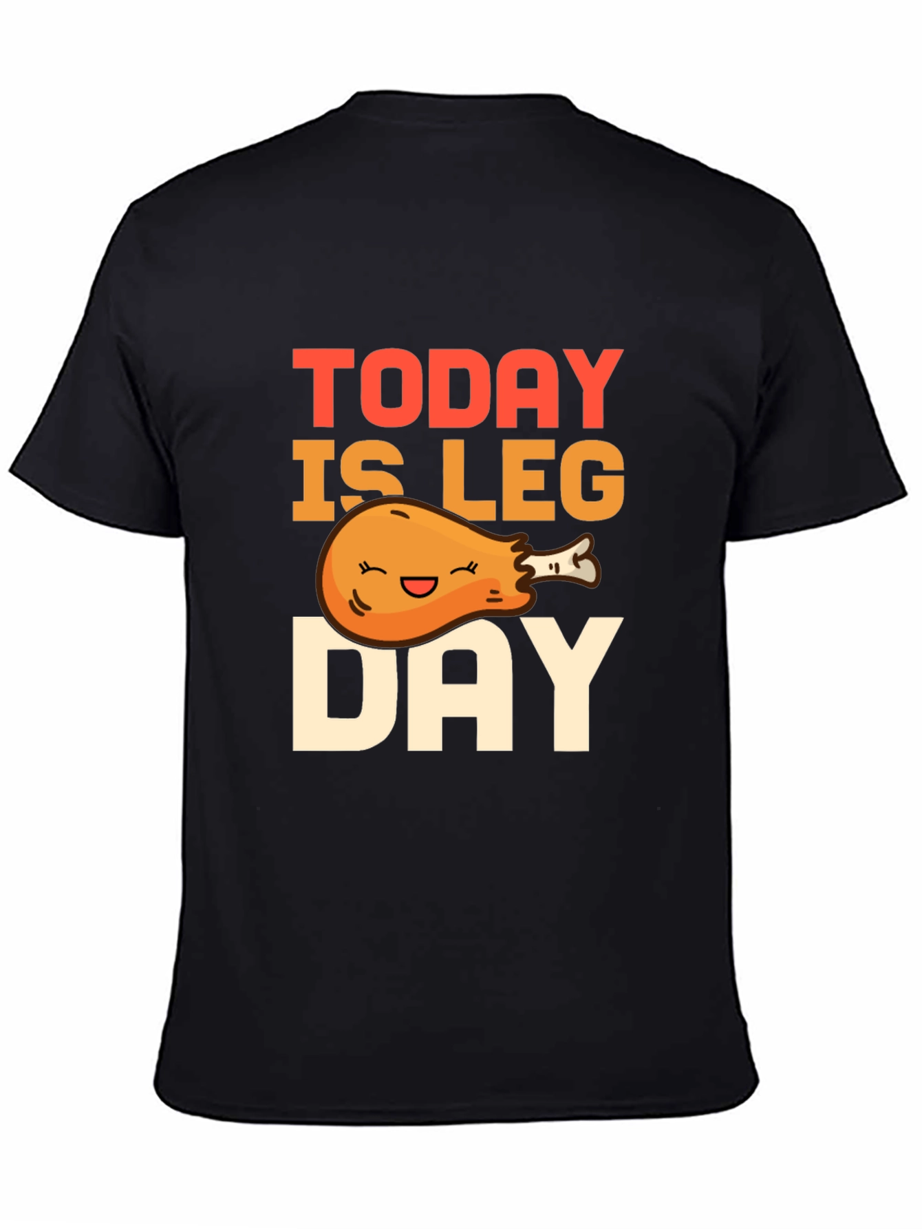 Black Today is Leg Day T-Shirt - Funny Workout Tee view 4