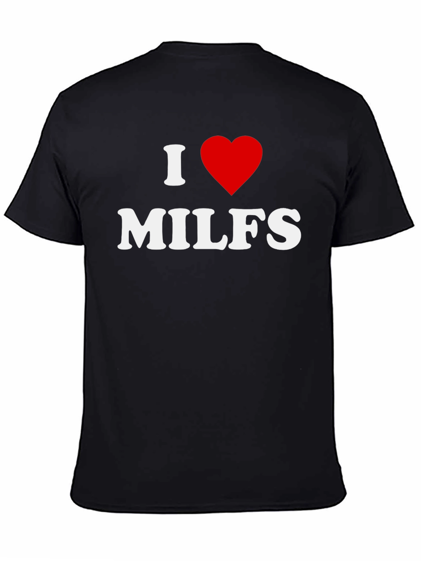 Black I Heart MILFS Graphic Tee - Black view 4