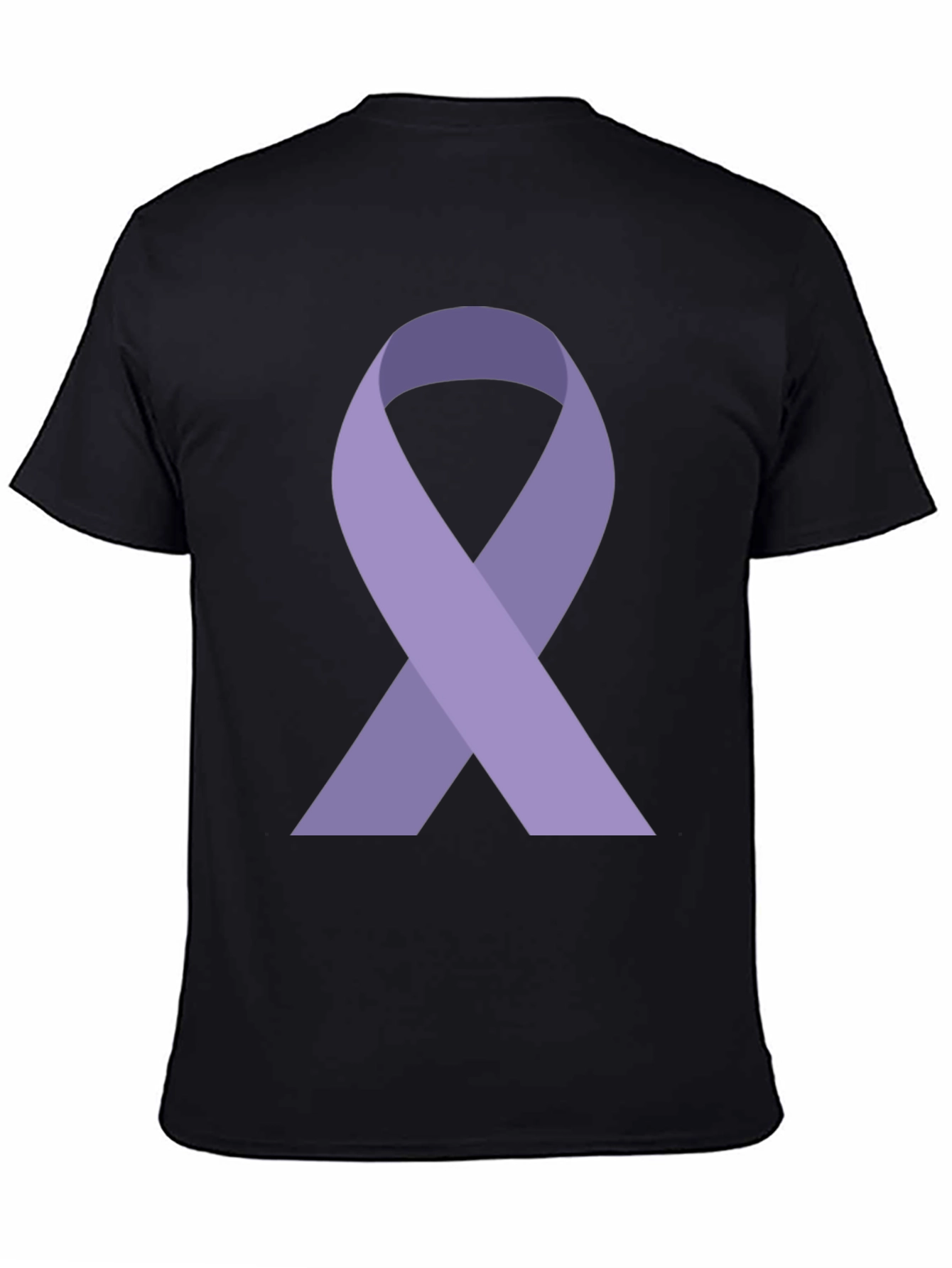 Black Purple Ribbon Awareness Graphic Tee - Unisex view 4