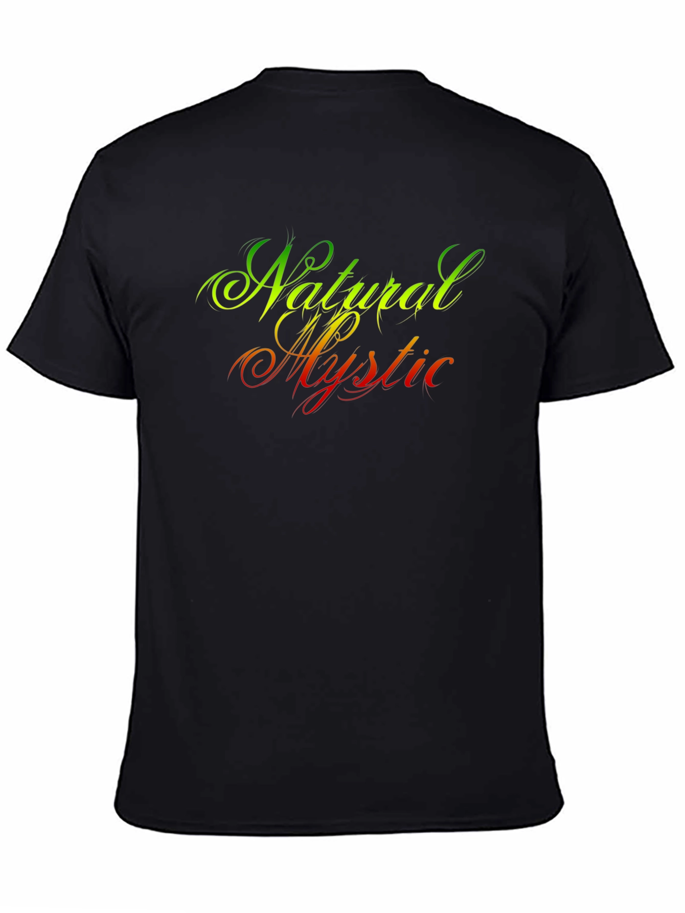 Black Natural Mystic Black Graphic T-Shirt view 4