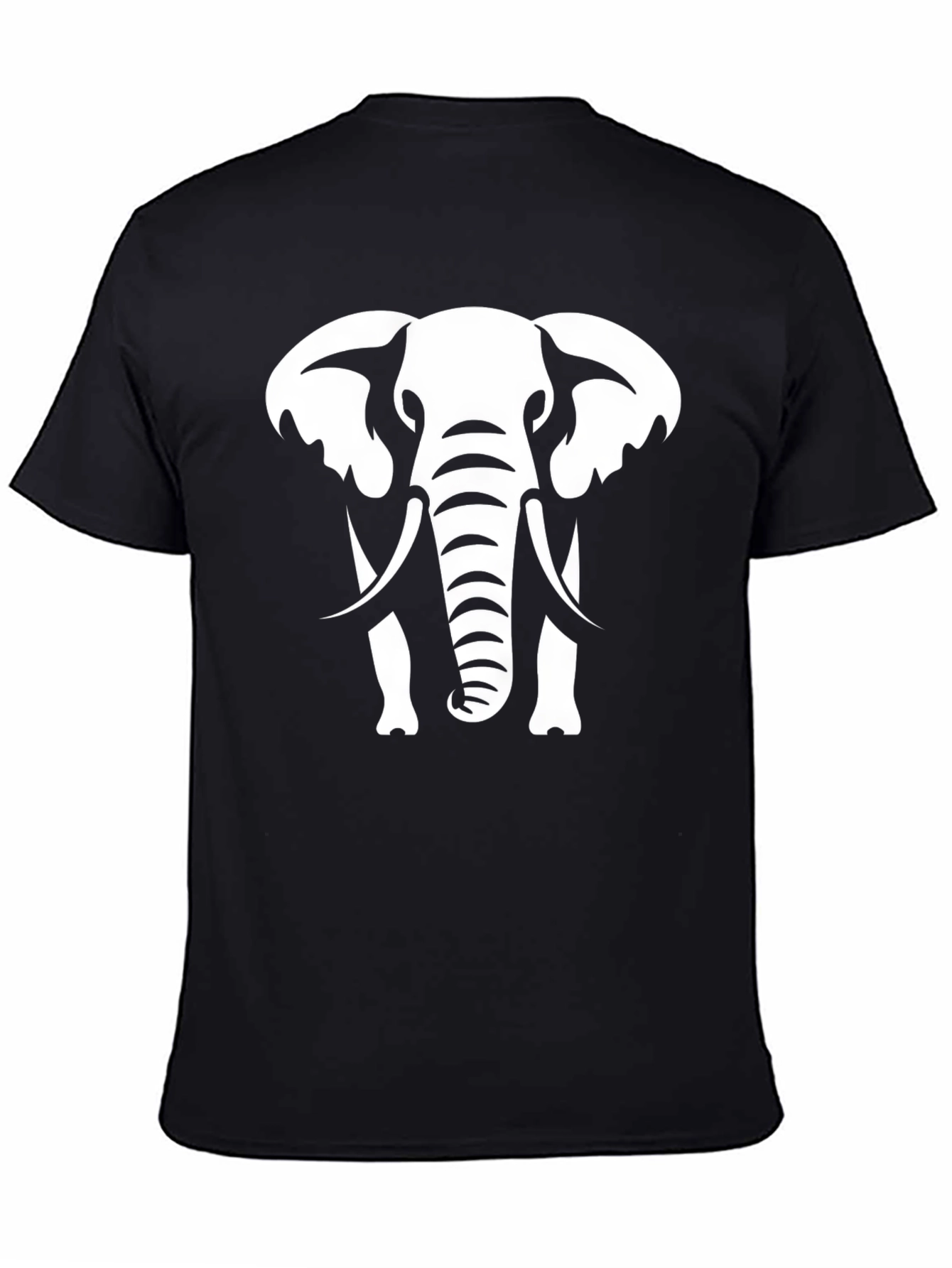 Black Elephant Graphic Black T-Shirt view 4