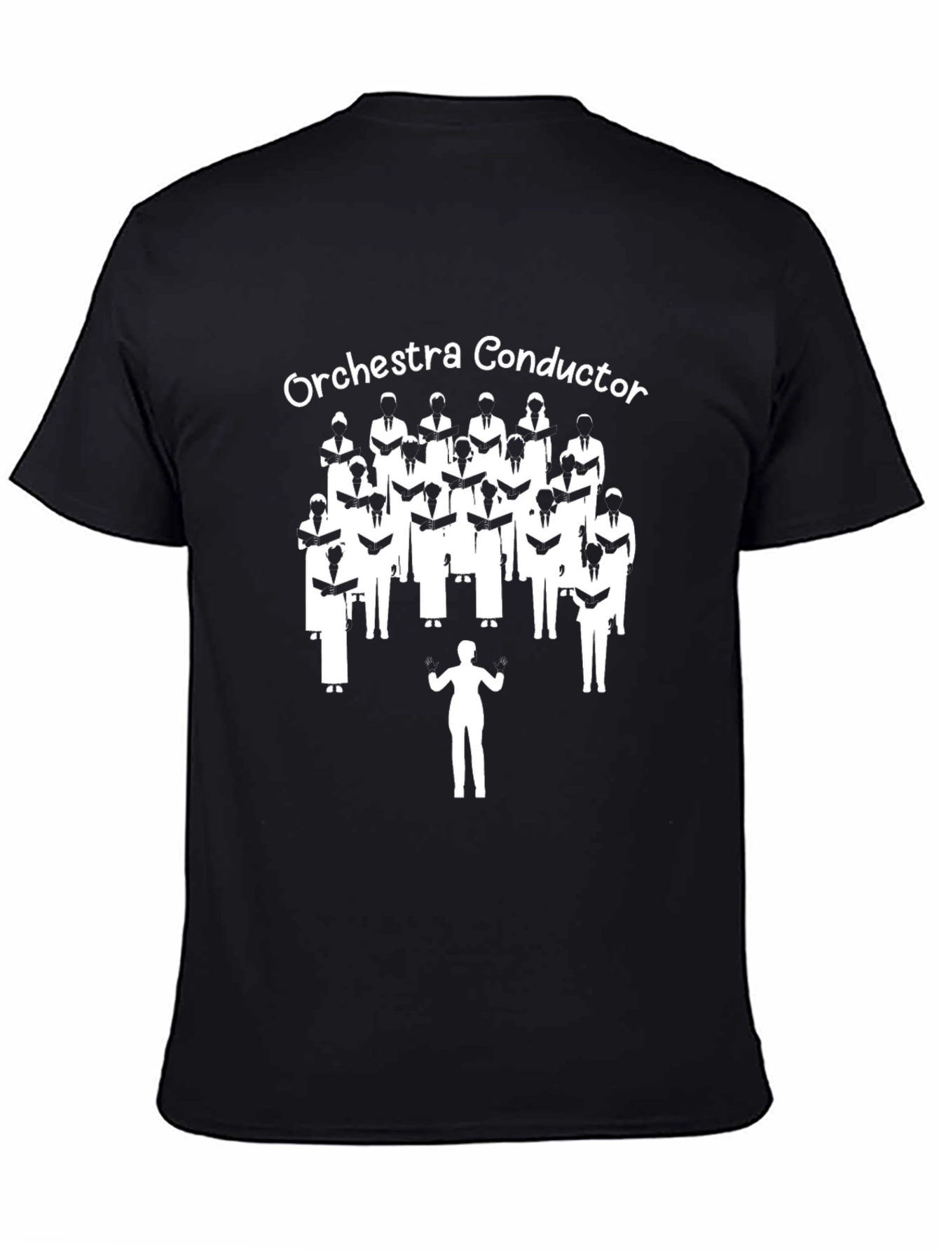 Black Orchestra Conductor T-Shirt - Music Lover Tee view 4