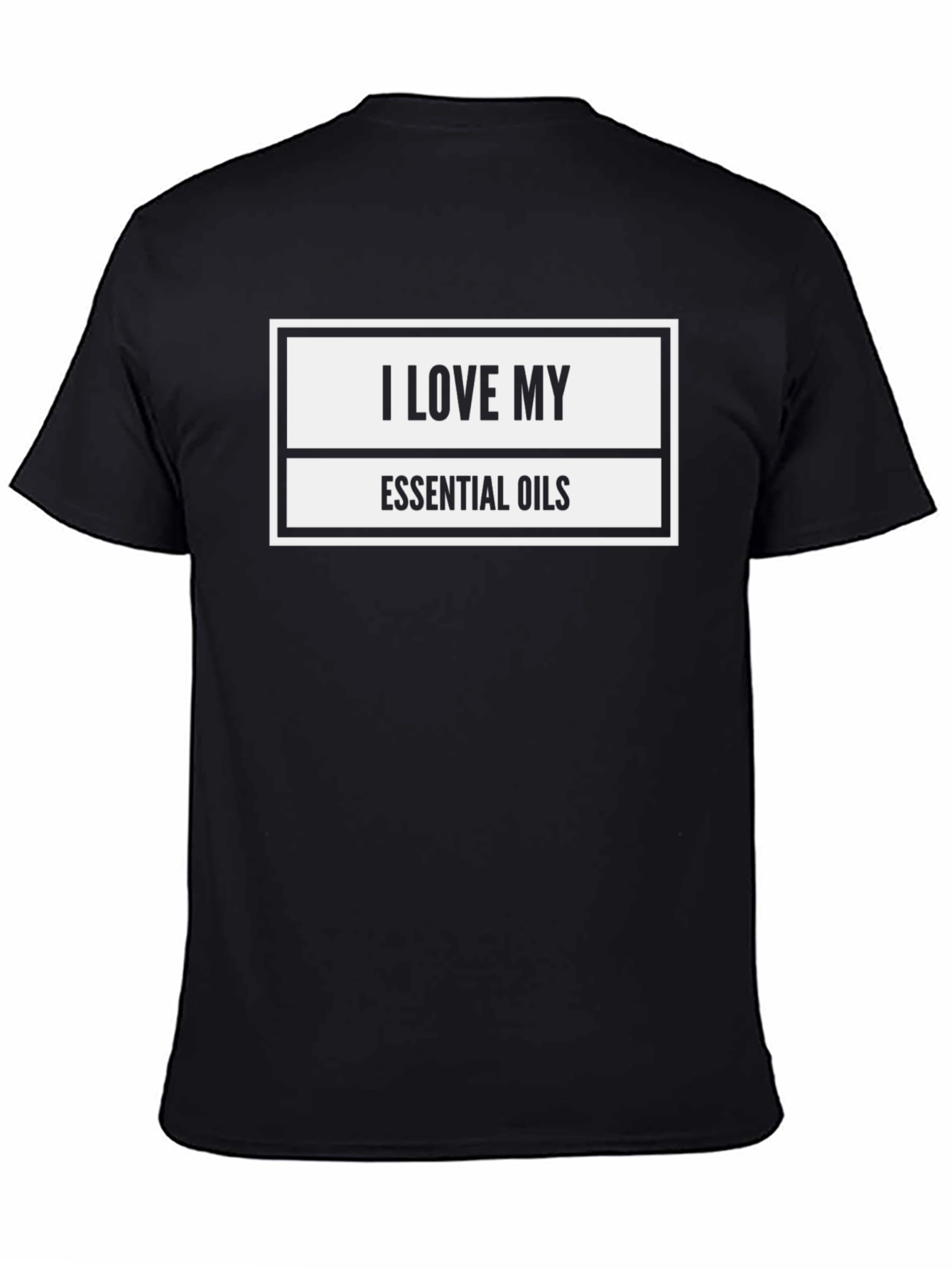 I Love My Essential Oils Graphic Tee - Black Cotton Blend - 4