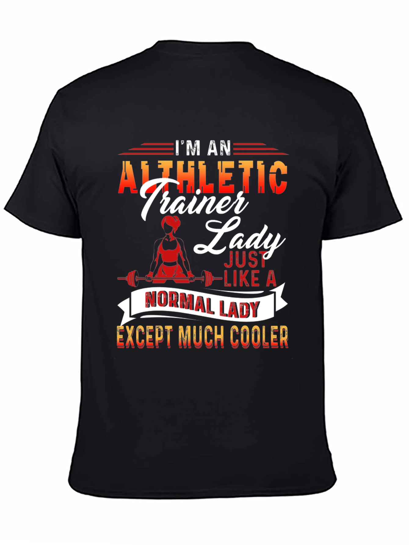 Athletic Trainer Lady T-Shirt - Cool and Unique Design - 4